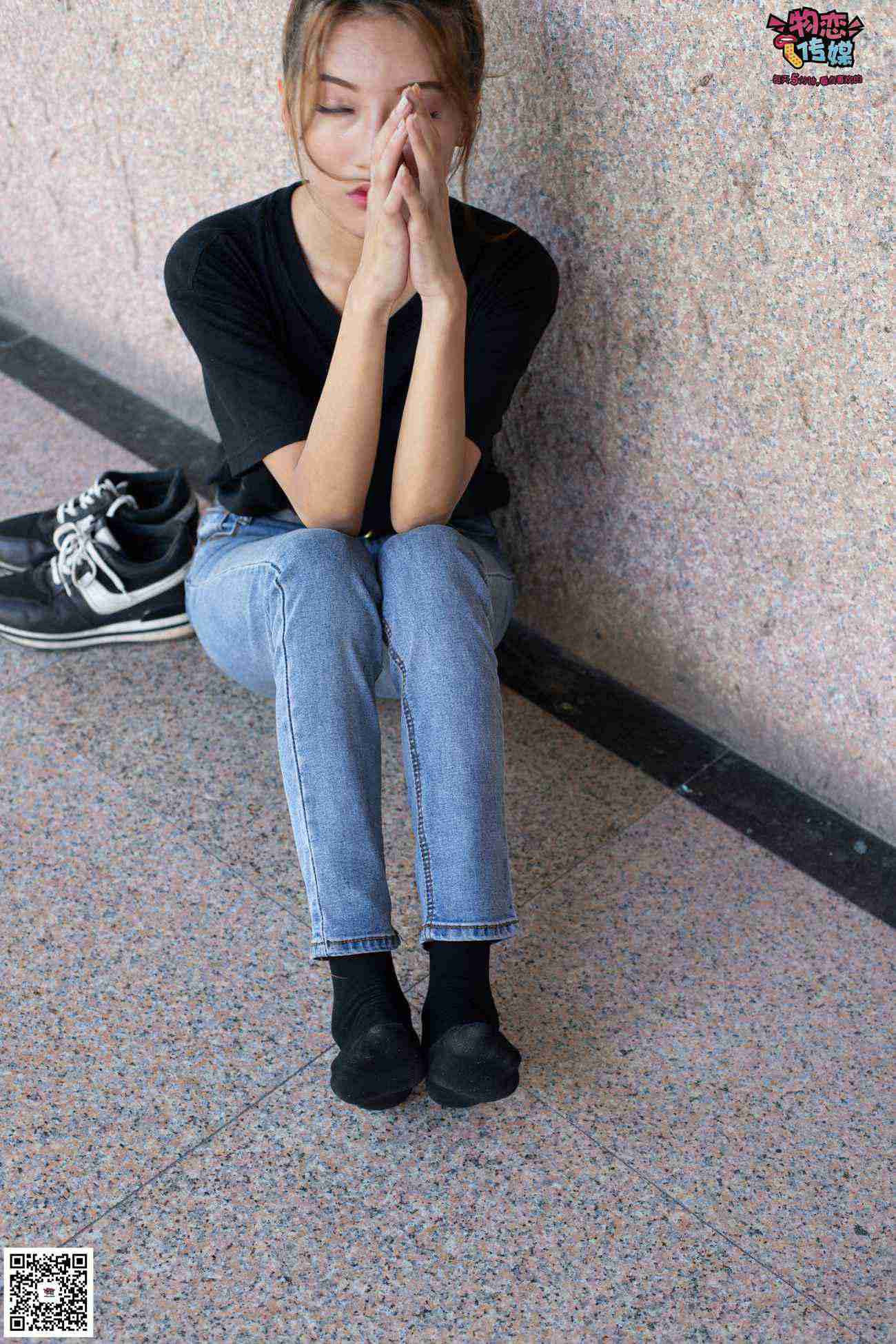 图片[15]-物恋传媒 No.047 丸子头的大眼妹,黑体恤搭配经典牛仔裤 [105P] – 速更版-美库