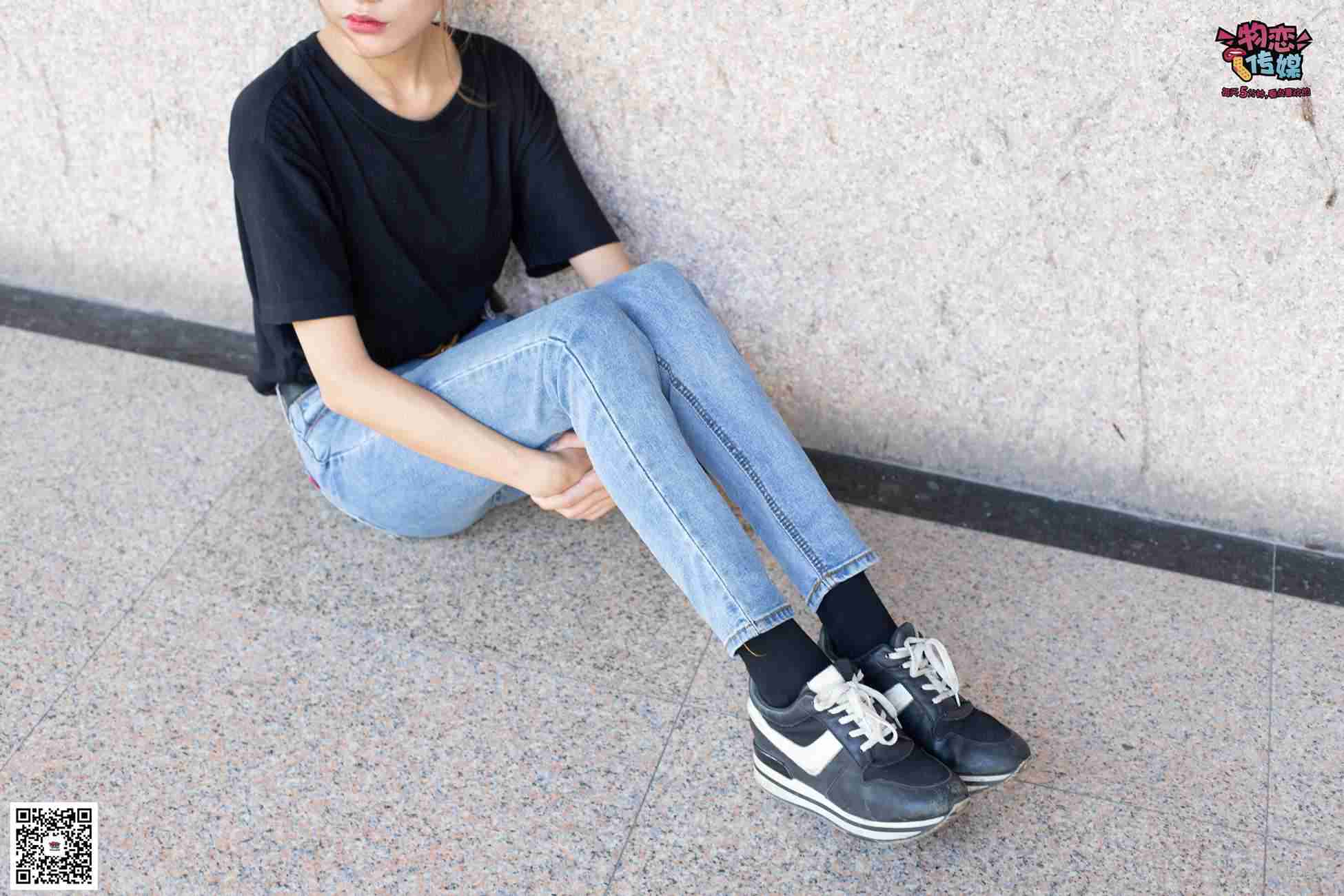 图片[55]-物恋传媒 No.047 丸子头的大眼妹,黑体恤搭配经典牛仔裤 [105P] – 速更版-美库