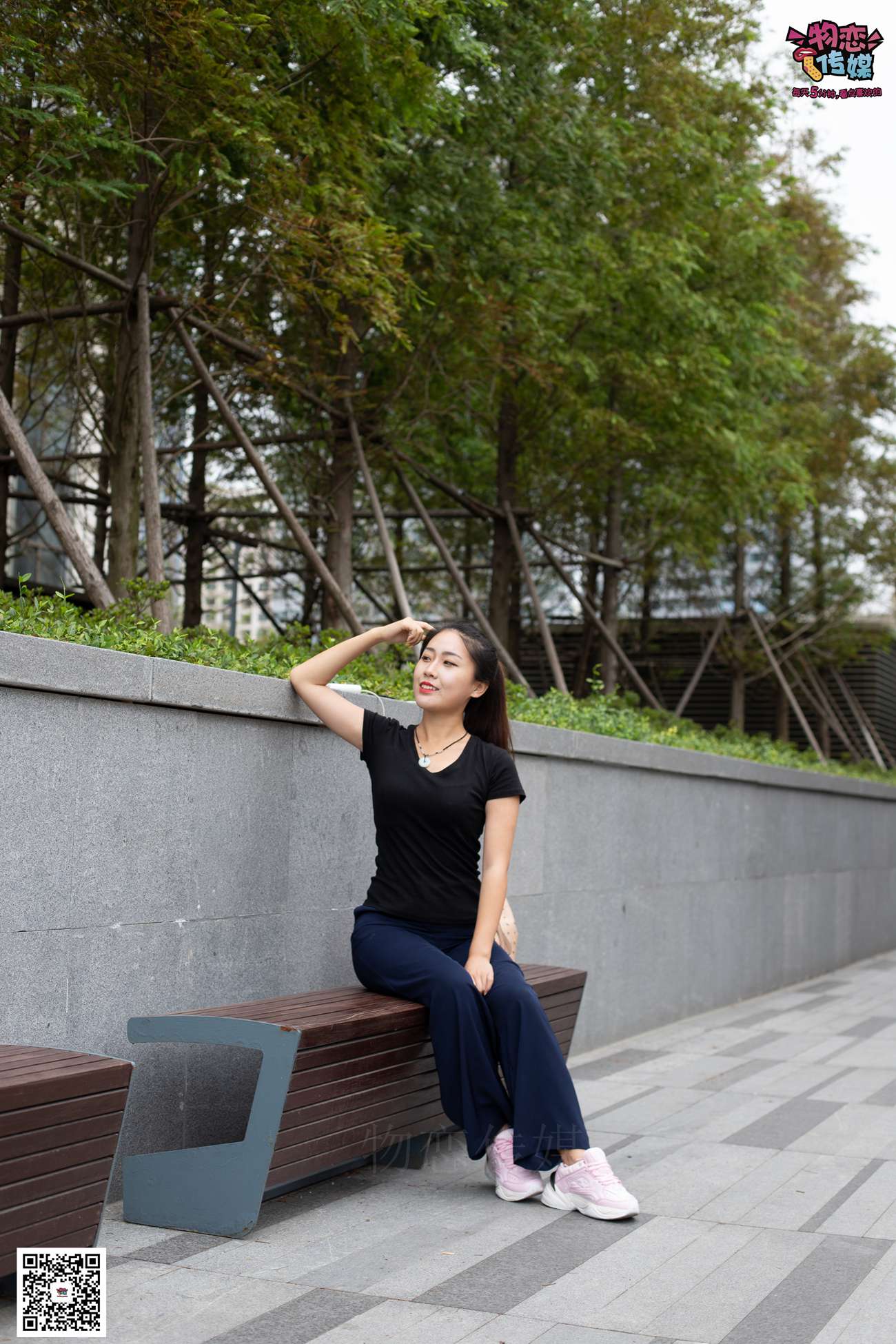 图片[100]-物恋传媒 No.053 些许肉感，很多性感~粉色小跑鞋配黑色船袜 [124P] – 速更版-美库