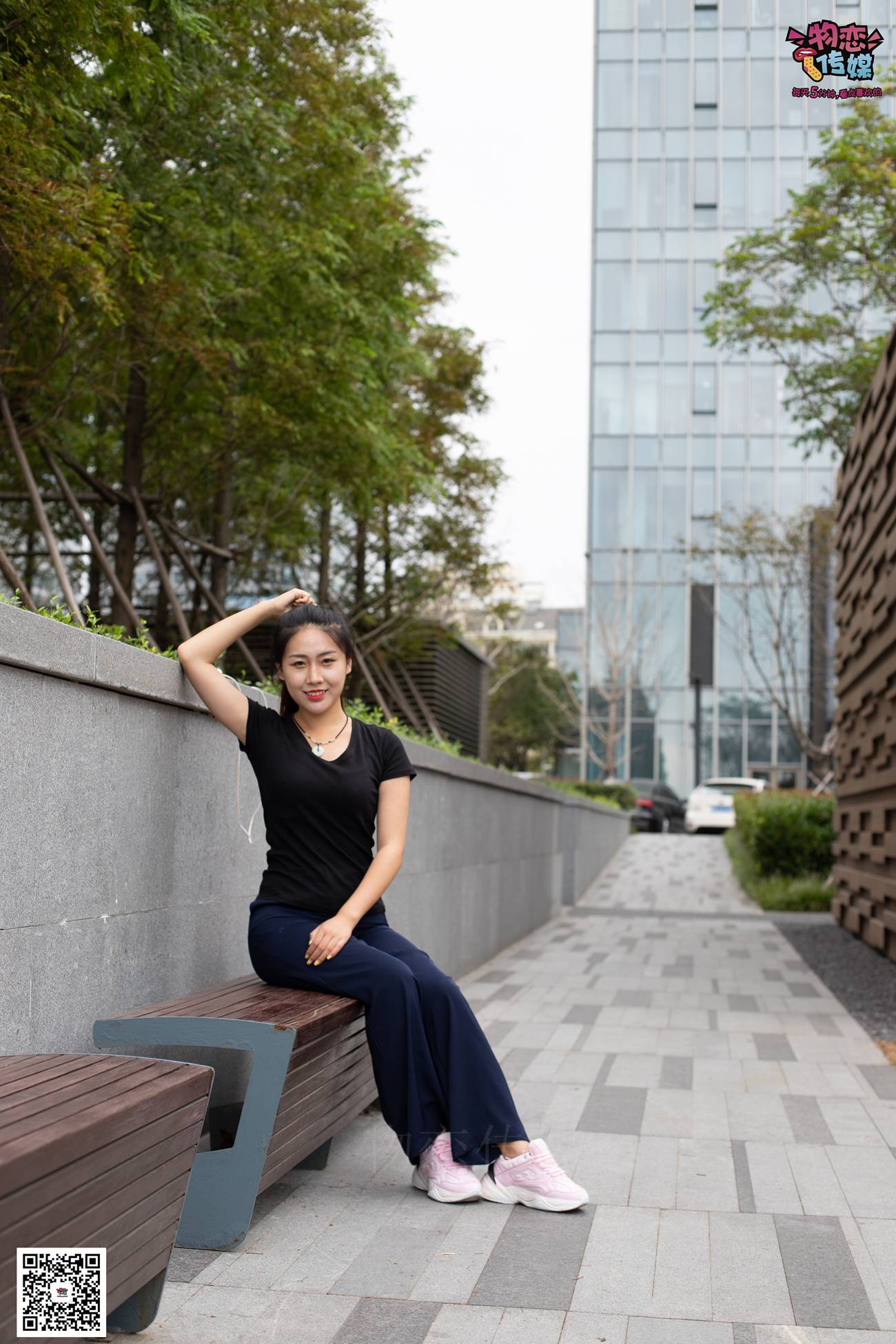 图片[102]-物恋传媒 No.053 些许肉感，很多性感~粉色小跑鞋配黑色船袜 [124P] – 速更版-美库