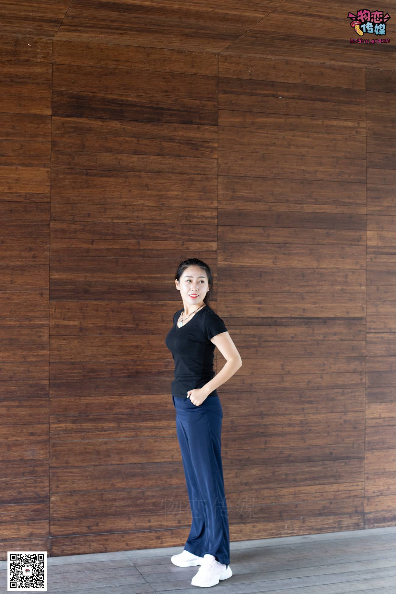 图片[114]-物恋传媒 No.053 些许肉感，很多性感~粉色小跑鞋配黑色船袜 [124P] – 速更版-美库