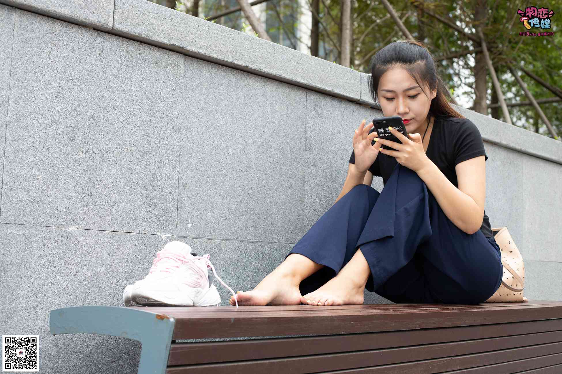 图片[118]-物恋传媒 No.053 些许肉感，很多性感~粉色小跑鞋配黑色船袜 [124P] – 速更版-美库