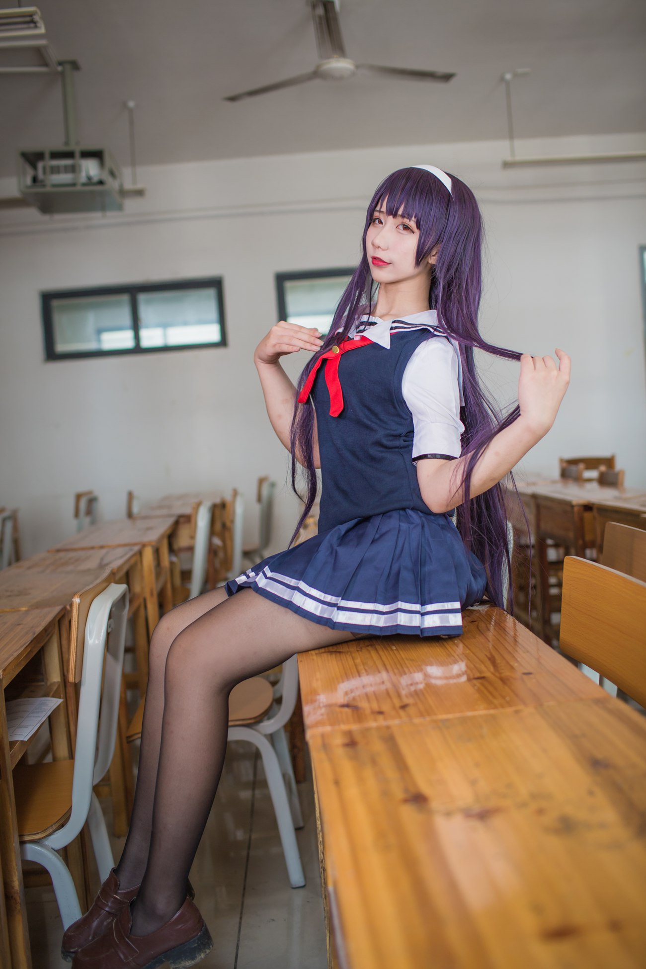 图片[19]-九曲Jean – 霞之丘诗羽夏季校服[40P] – 速更版-美库