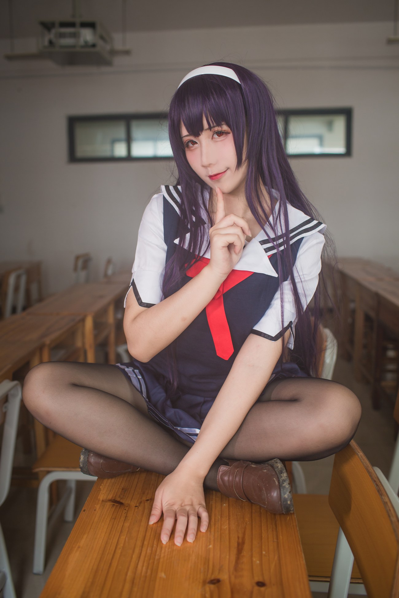 图片[40]-九曲Jean – 霞之丘诗羽夏季校服[40P] – 速更版-美库