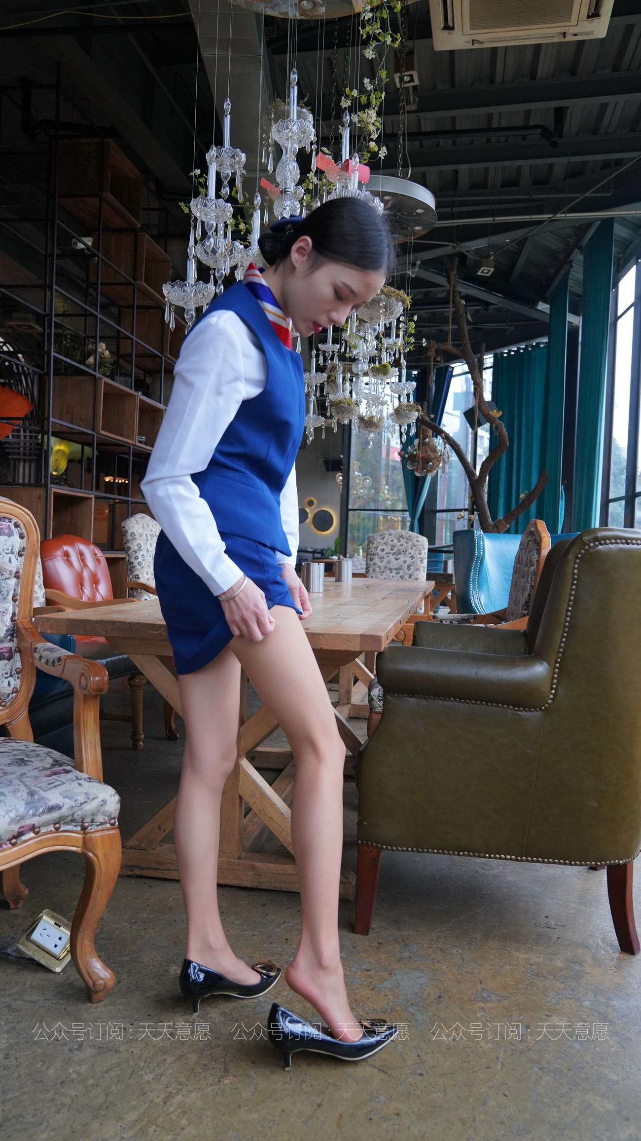 图片[46]-[IESS异思趣向] 耽丝 210411 小六的蓝色套装展示 [73P] – 速更版-美库