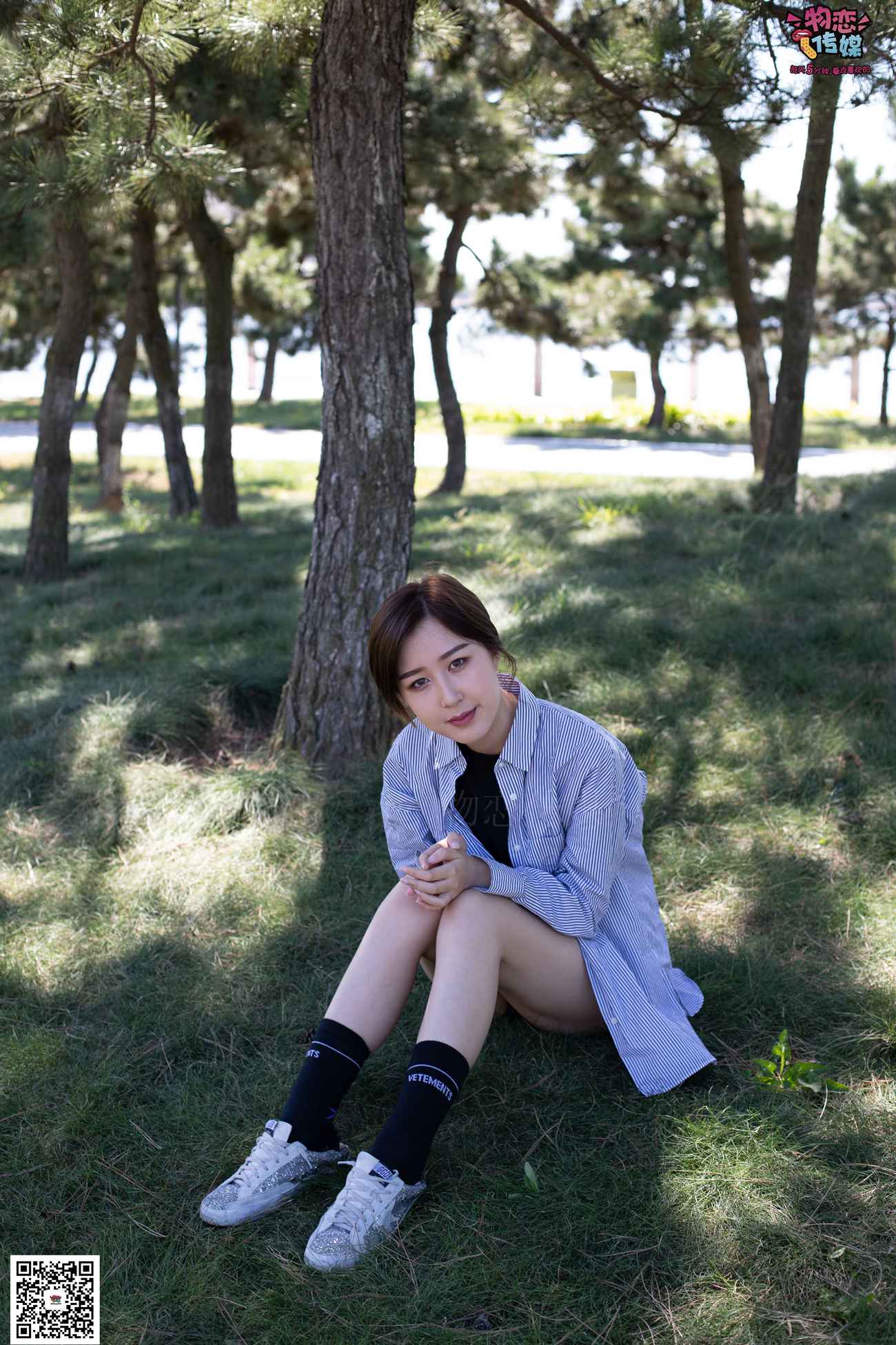 图片[115]-物恋传媒 No.056 眼神犀利,表情高冷小姐姐的深蓝色棉袜 [160P] – 速更版-美库