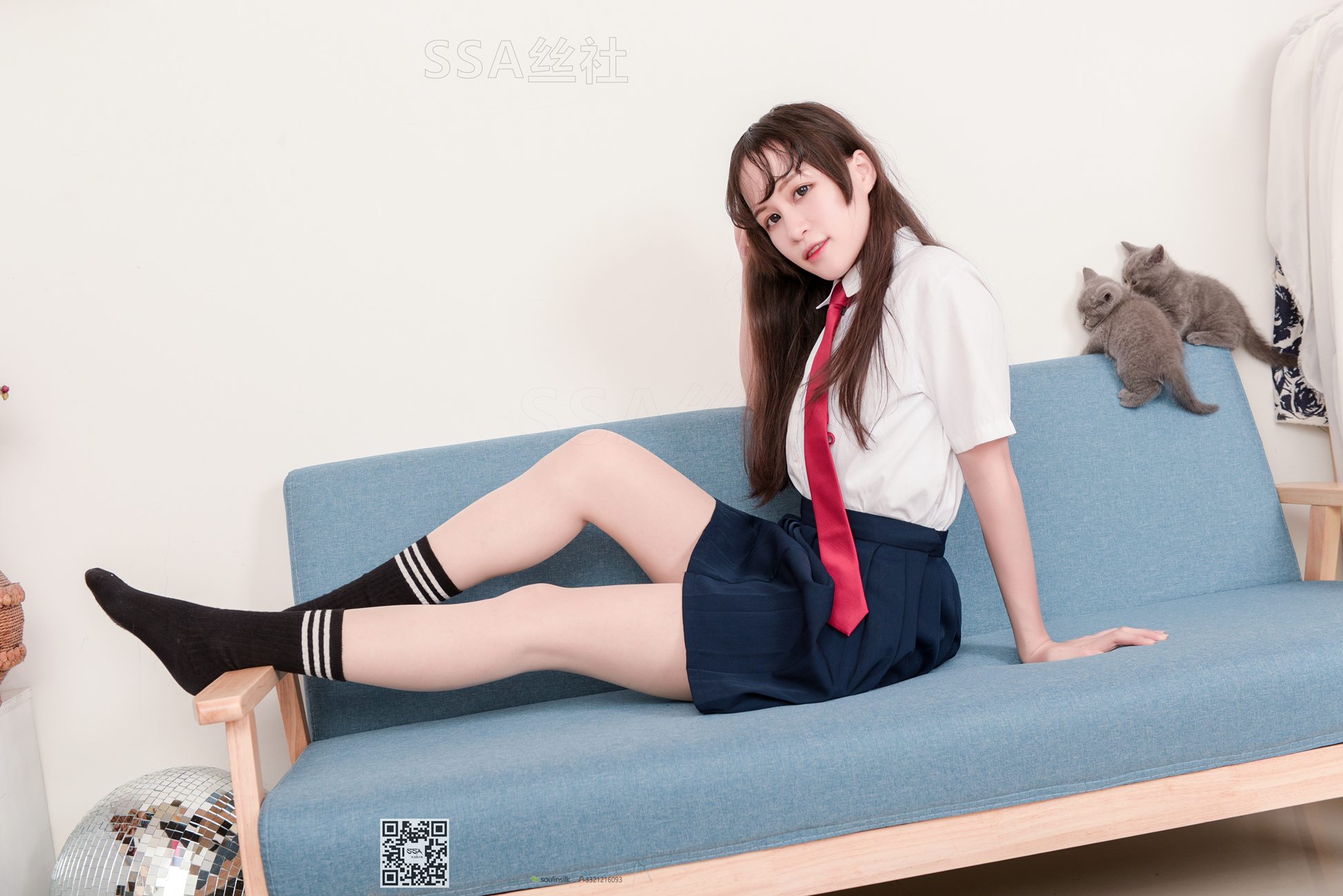 图片[66]-[SSA丝社]超清写真 NO.141 丹丹 JK制服黑色半膝袜肉丝穿搭示范[133P] – 速更版-美库