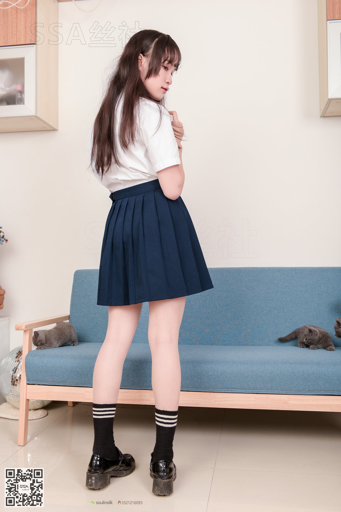 图片[92]-[SSA丝社]超清写真 NO.141 丹丹 JK制服黑色半膝袜肉丝穿搭示范[133P] – 速更版-美库