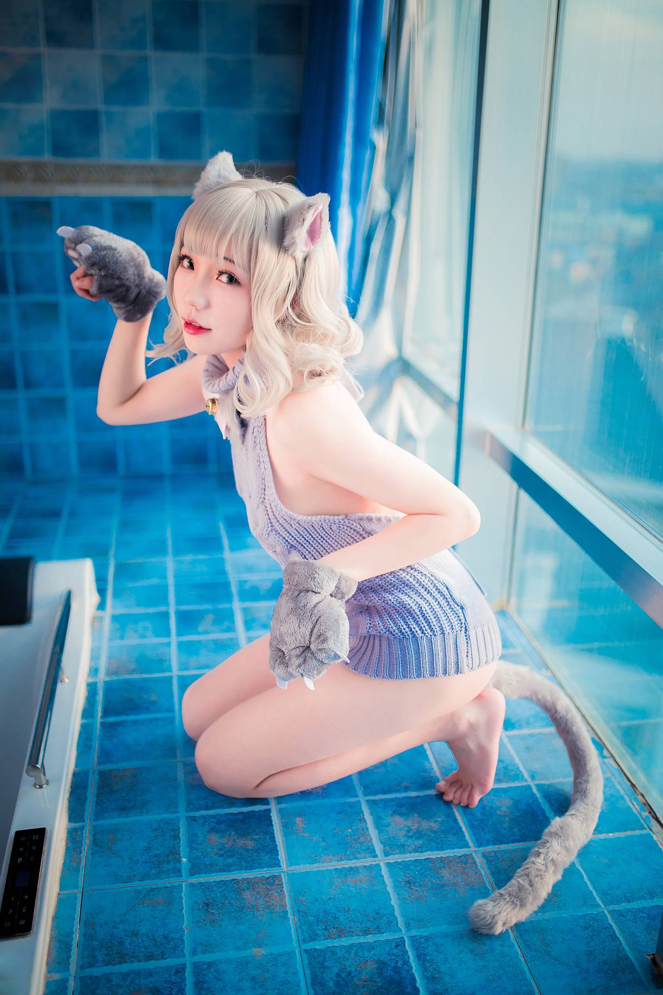 图片[18]-真央Mao – 露背毛衣[50P] – 速更版-美库