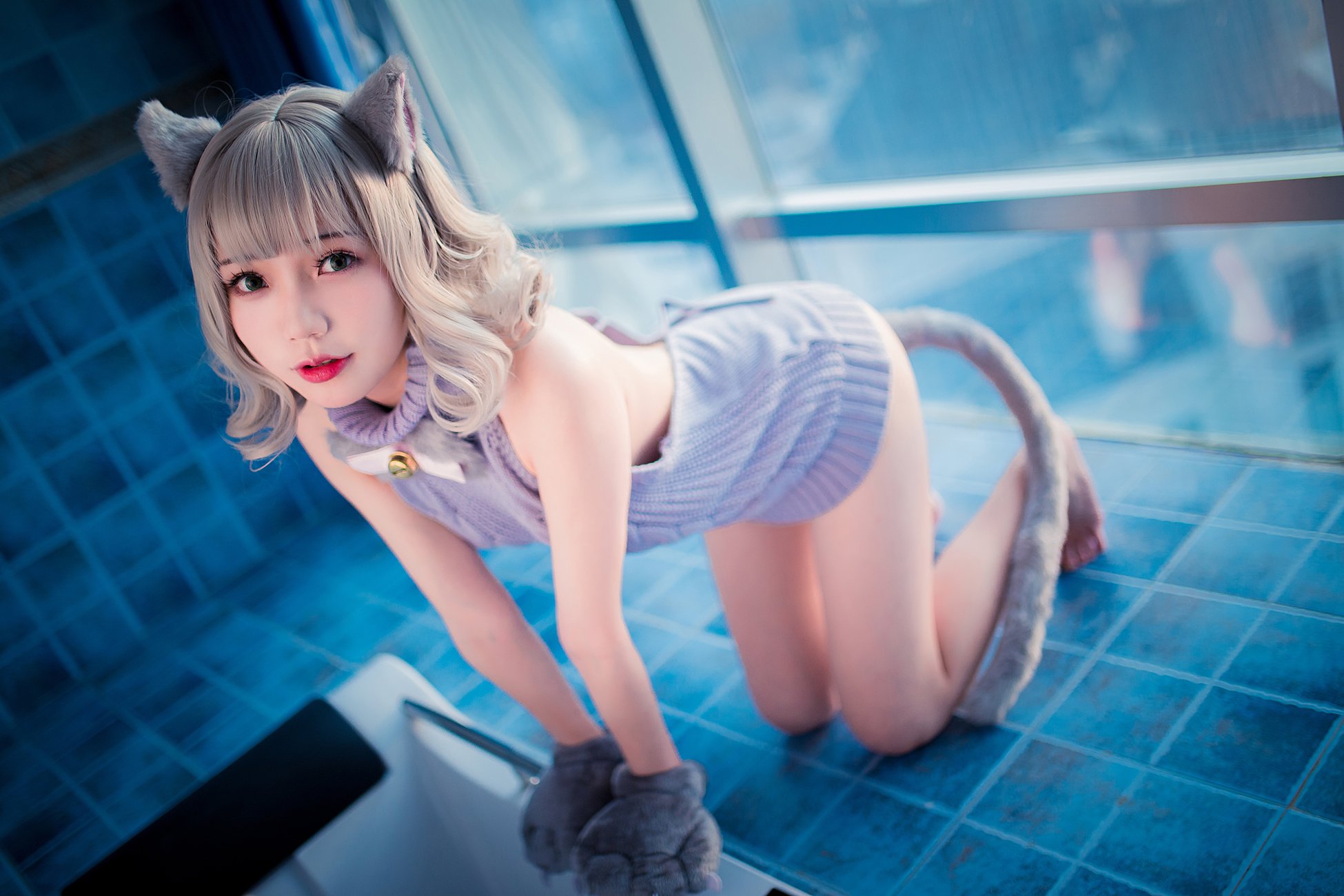 图片[19]-真央Mao – 露背毛衣[50P] – 速更版-美库