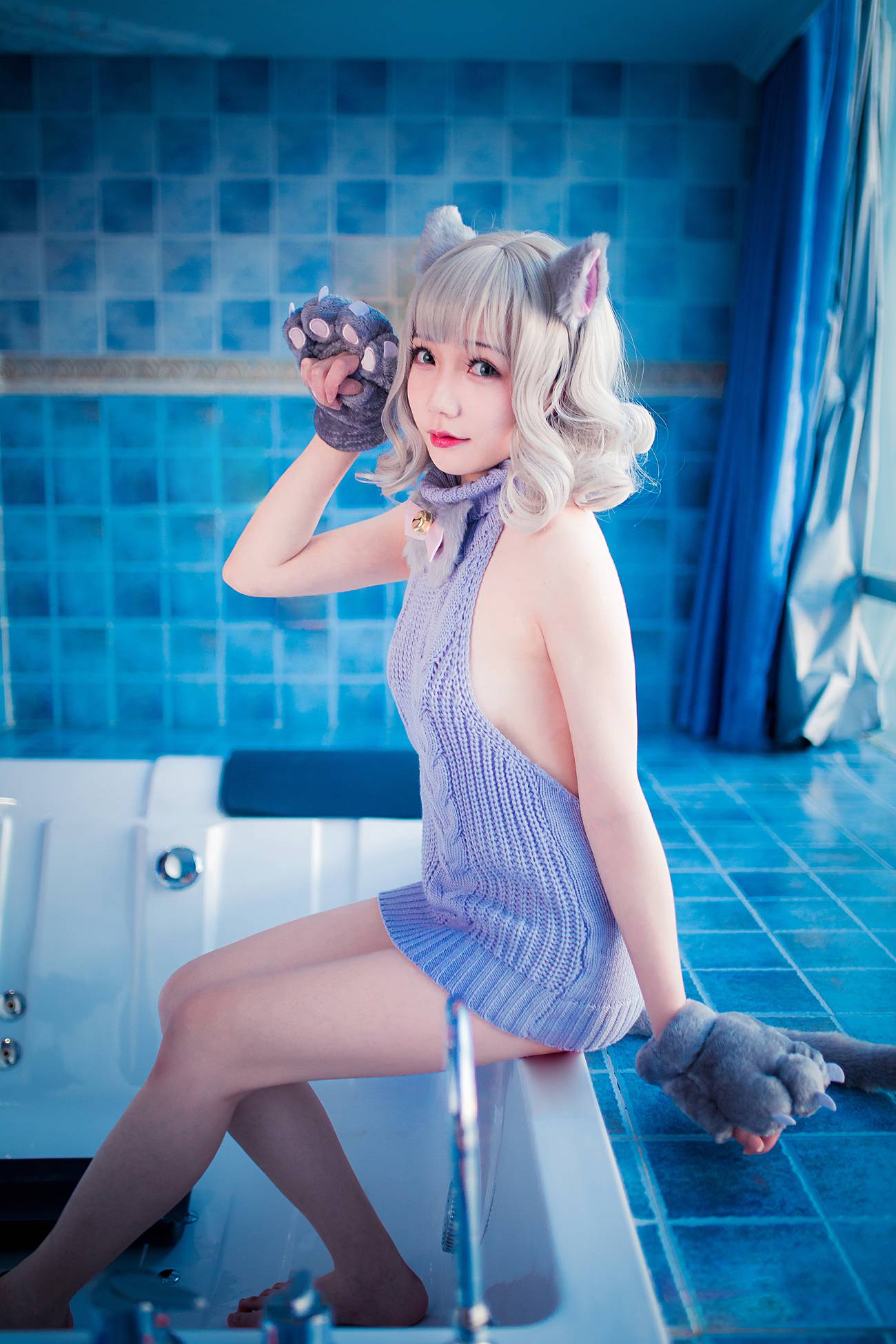 图片[23]-真央Mao – 露背毛衣[50P] – 速更版-美库