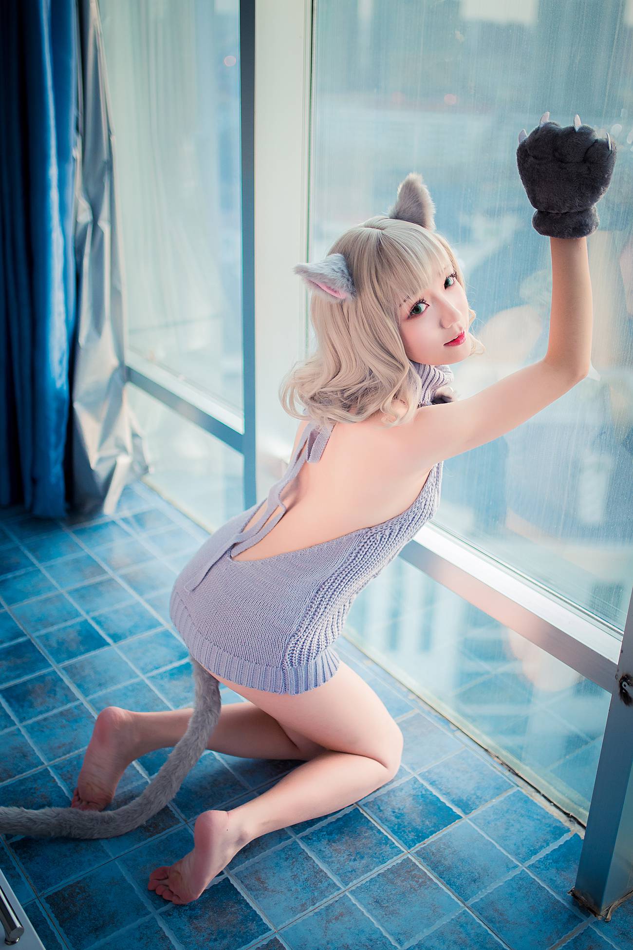 图片[24]-真央Mao – 露背毛衣[50P] – 速更版-美库