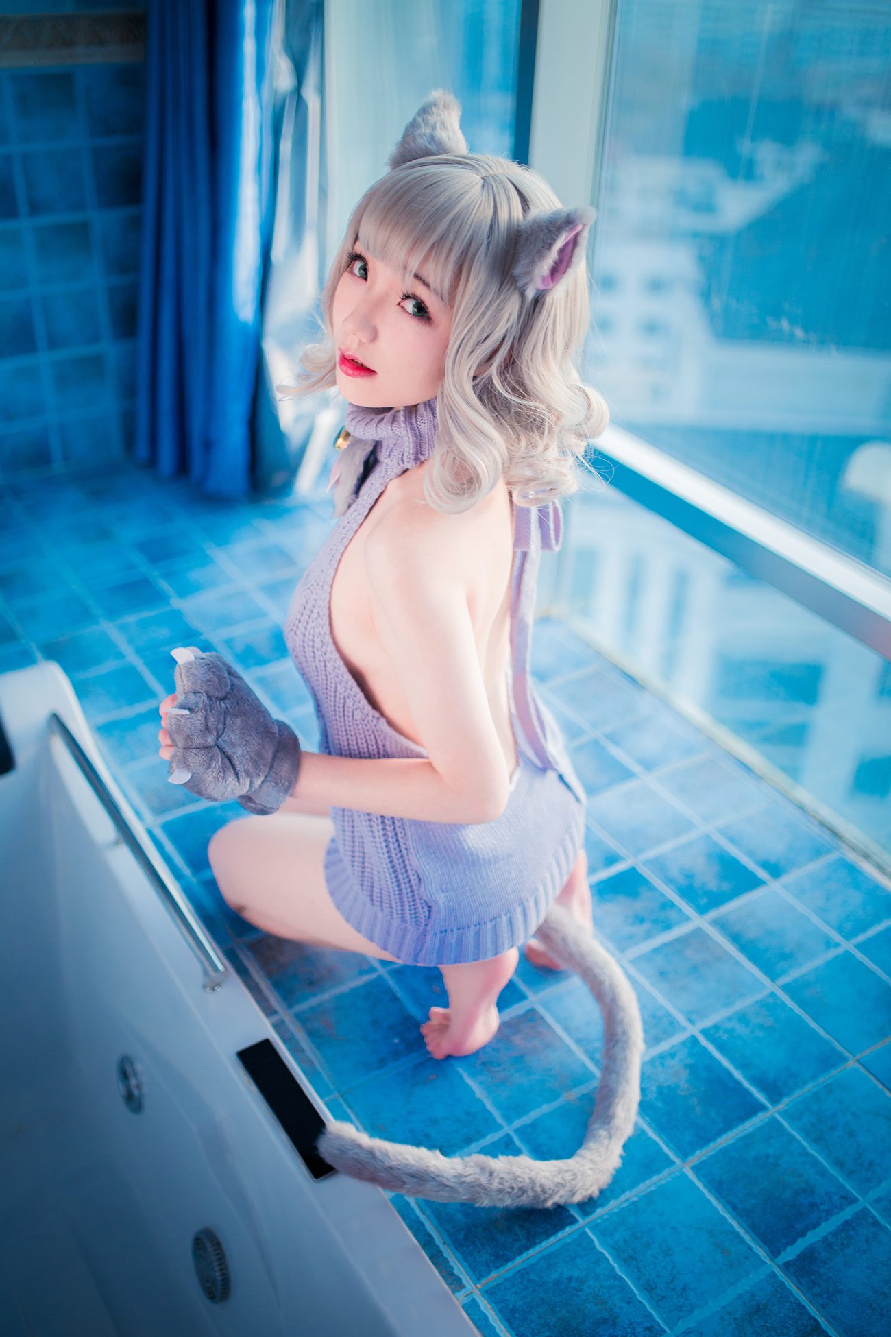 图片[44]-真央Mao – 露背毛衣[50P] – 速更版-美库