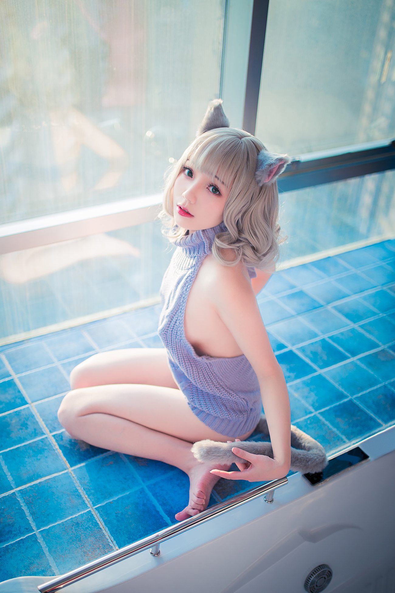 图片[50]-真央Mao – 露背毛衣[50P] – 速更版-美库