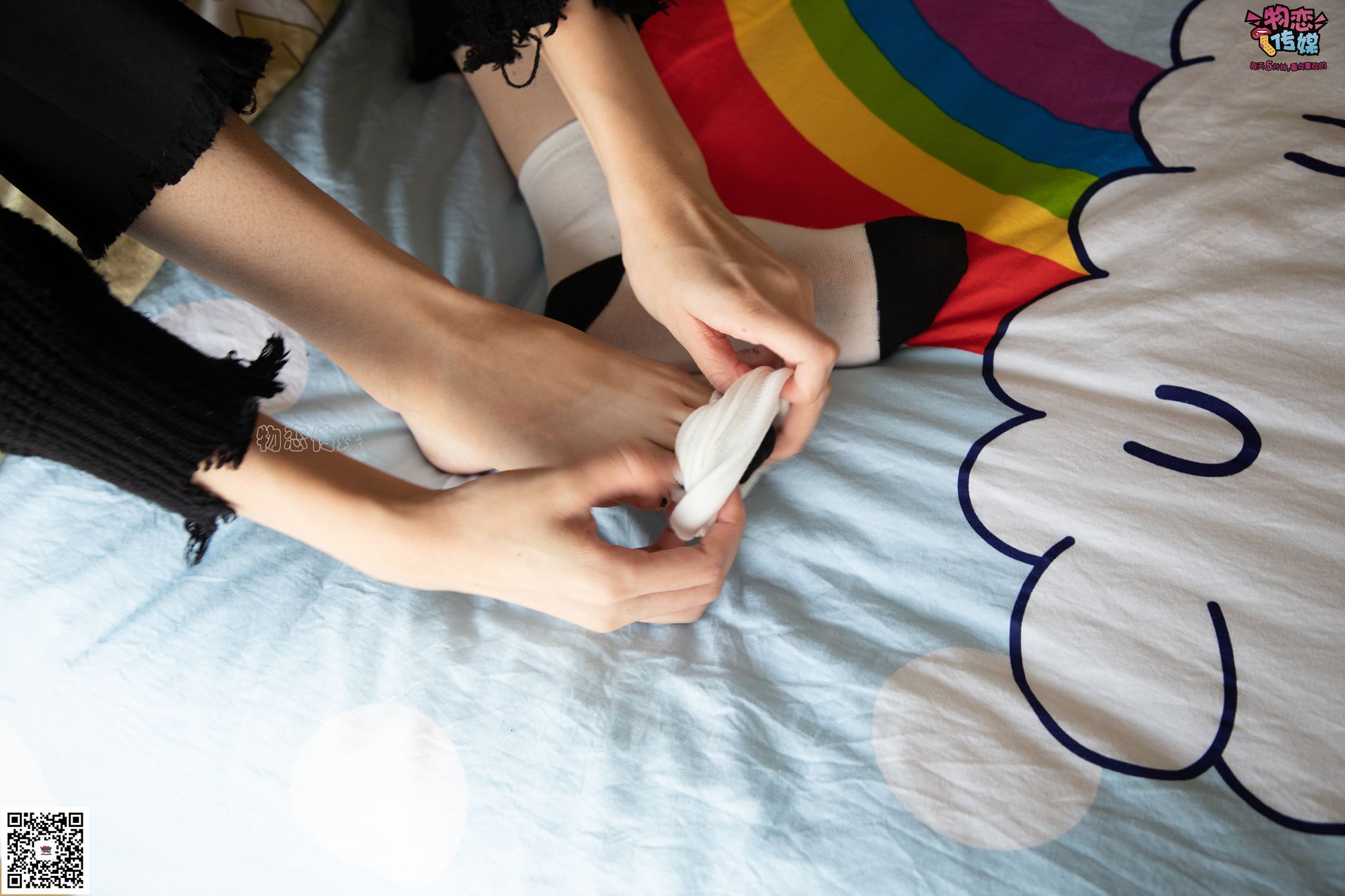 图片[18]-勿恋传媒 No.064 一朵花开的时间，奶牛袜子 [159P] – 速更版-美库