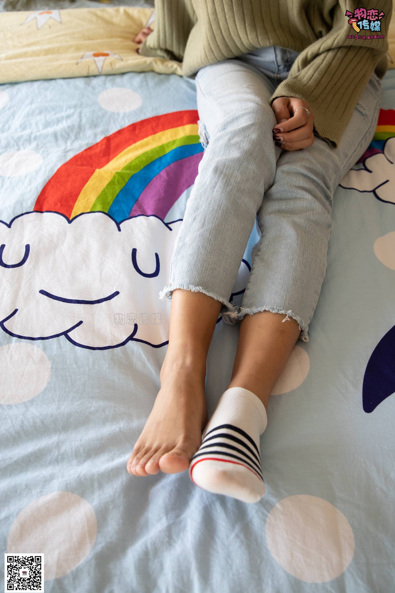 图片[10]-物恋传媒 No.067 锁骨的秘密。白色板鞋配白色横纹棉袜 [189P] – 速更版-美库