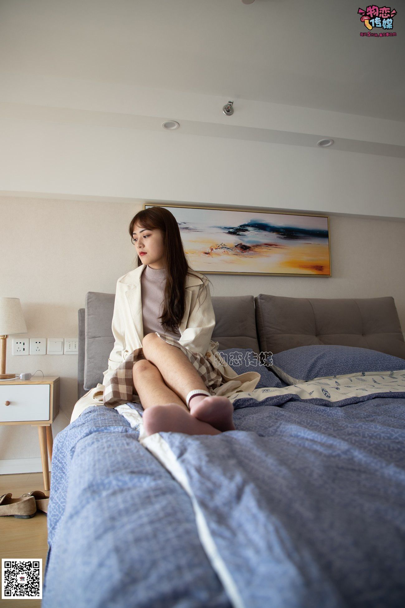 图片[46]-勿恋传媒 No.065 温柔格子裙,轻熟plus少女风,高冷小解解 [145P] – 速更版-美库