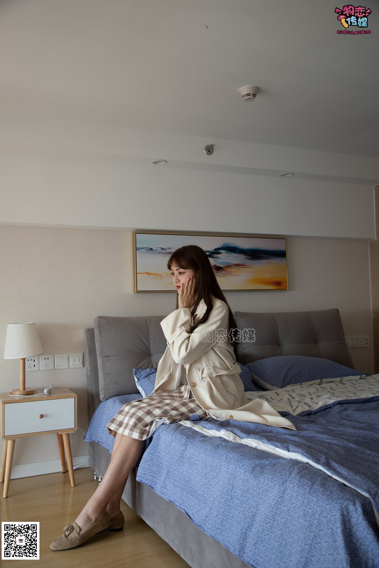 图片[91]-勿恋传媒 No.065 温柔格子裙,轻熟plus少女风,高冷小解解 [145P] – 速更版-美库