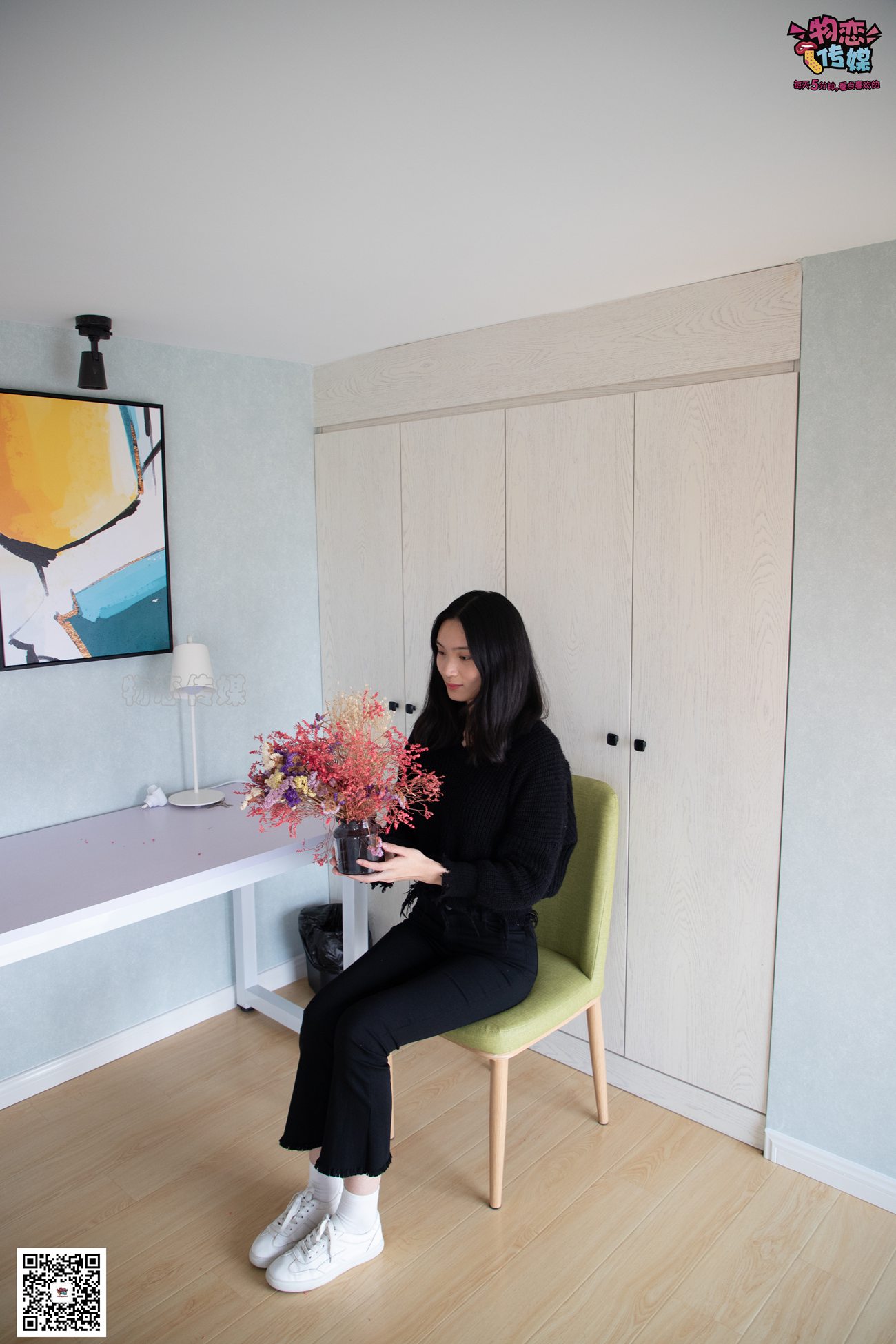 图片[133]-勿恋传媒 No.064 一朵花开的时间，奶牛袜子 [159P] – 速更版-美库