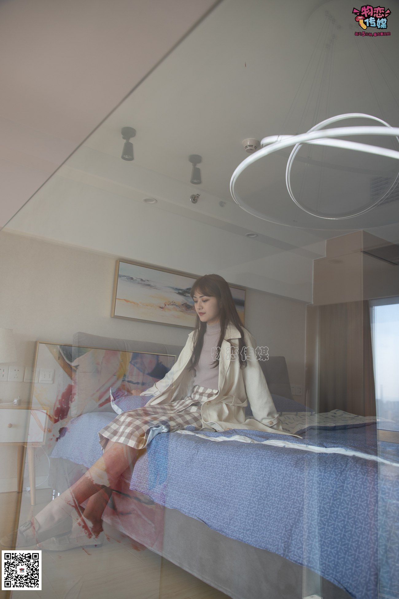 图片[92]-勿恋传媒 No.065 温柔格子裙,轻熟plus少女风,高冷小解解 [145P] – 速更版-美库