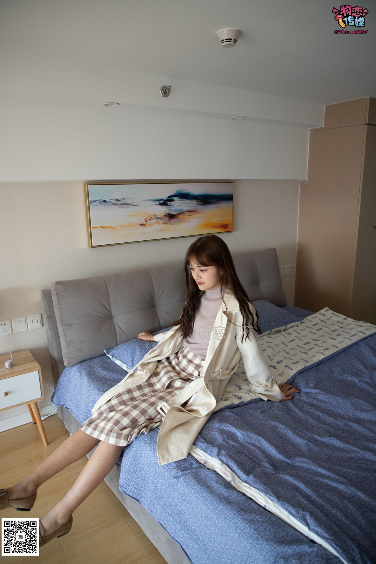 图片[106]-勿恋传媒 No.065 温柔格子裙,轻熟plus少女风,高冷小解解 [145P] – 速更版-美库