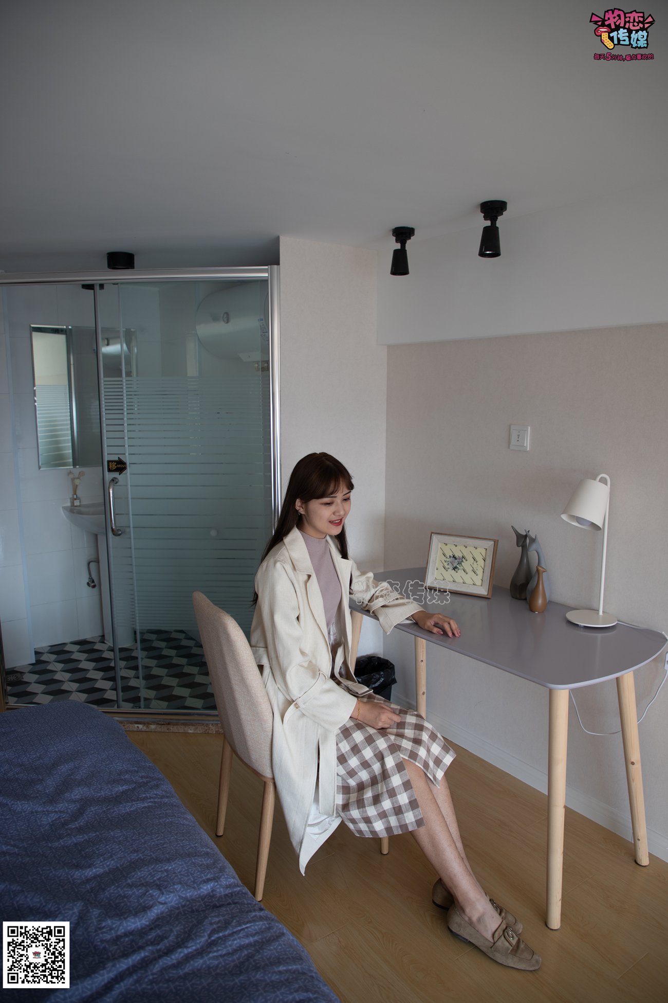 图片[128]-勿恋传媒 No.065 温柔格子裙,轻熟plus少女风,高冷小解解 [145P] – 速更版-美库