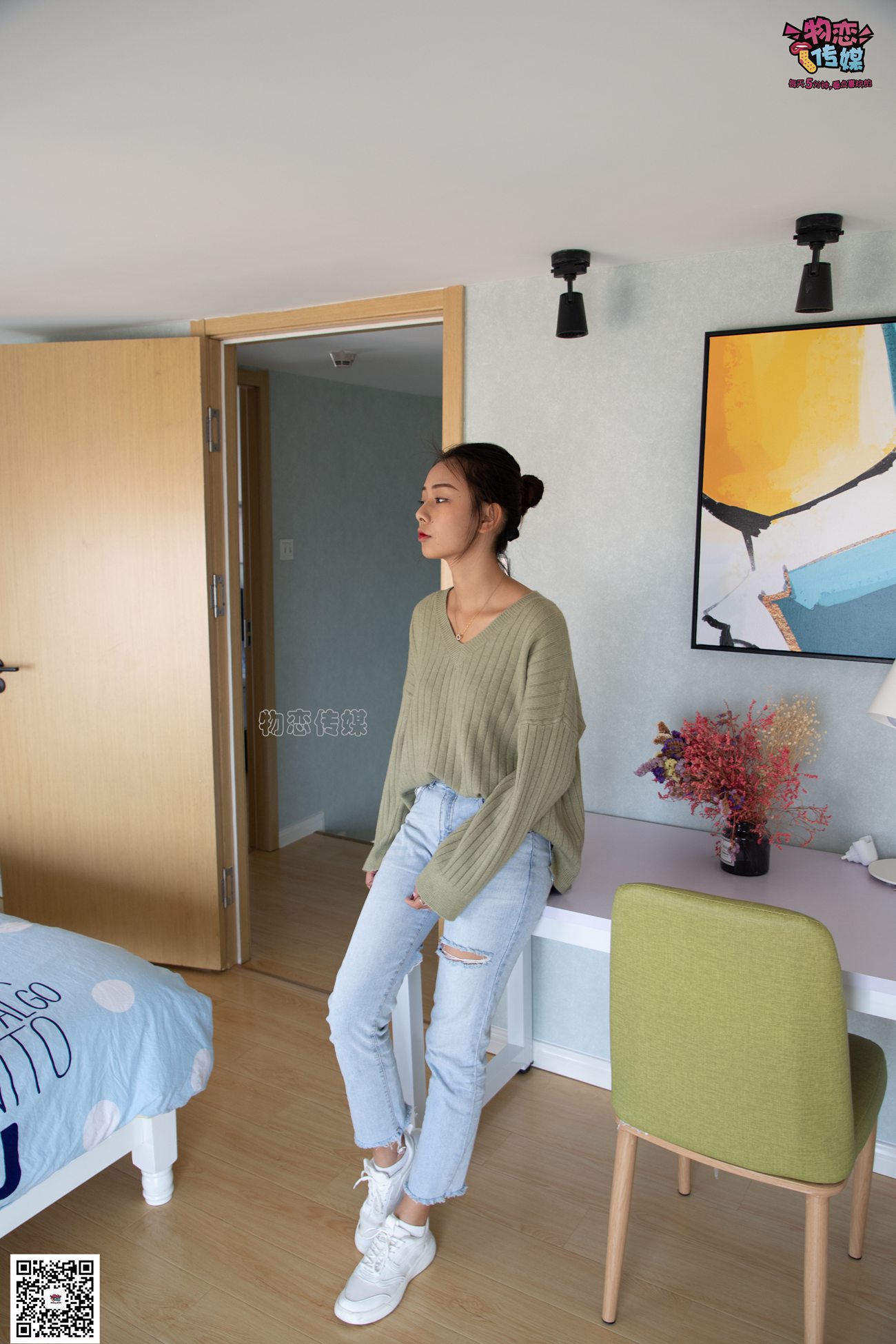 图片[176]-物恋传媒 No.067 锁骨的秘密。白色板鞋配白色横纹棉袜 [189P] – 速更版-美库