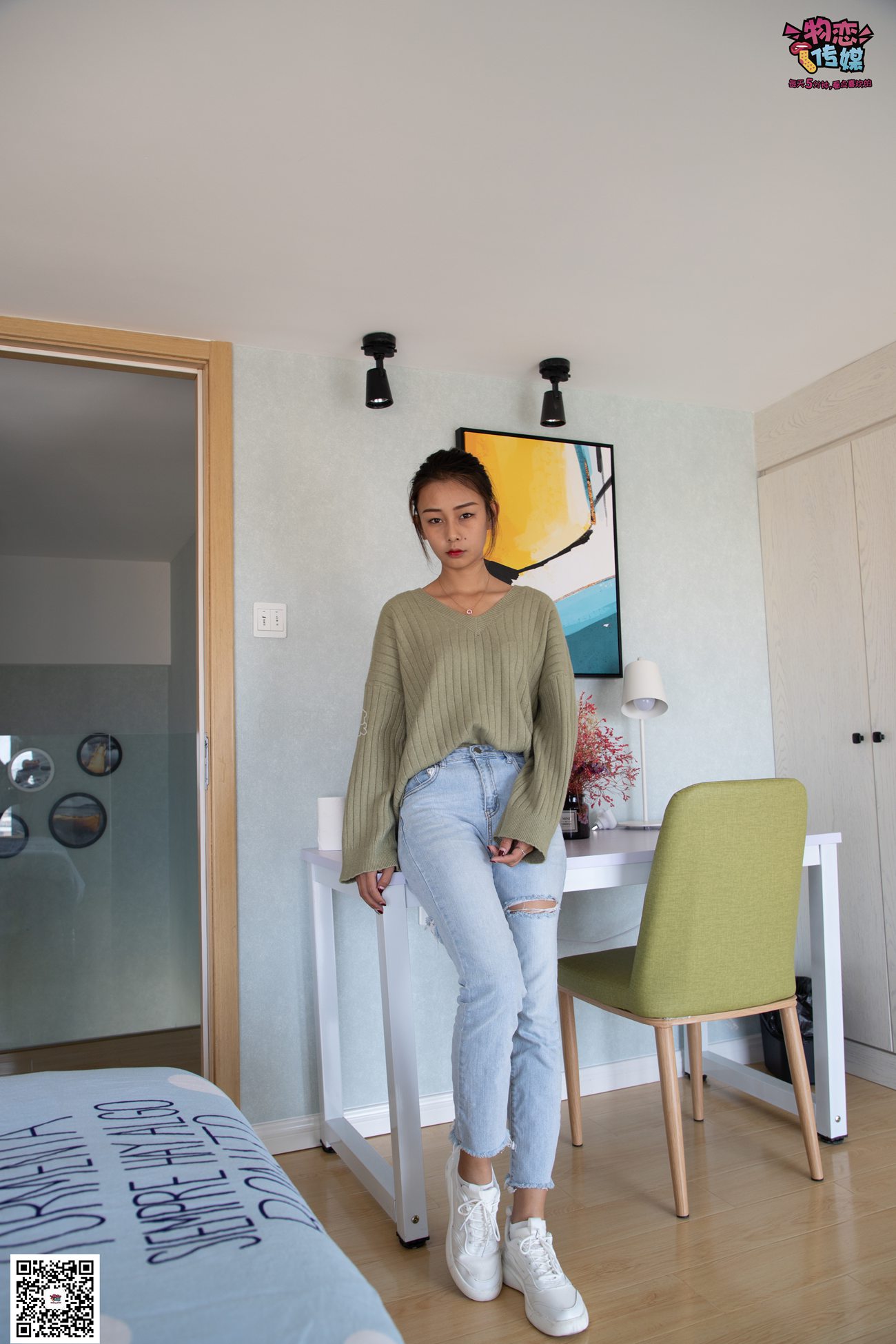 图片[177]-物恋传媒 No.067 锁骨的秘密。白色板鞋配白色横纹棉袜 [189P] – 速更版-美库