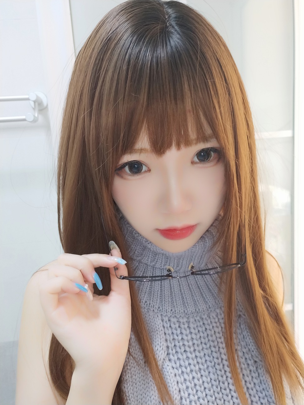 图片[12]-雪晴Astra – 黑丝漏背毛衣[48P] – 速更版-美库