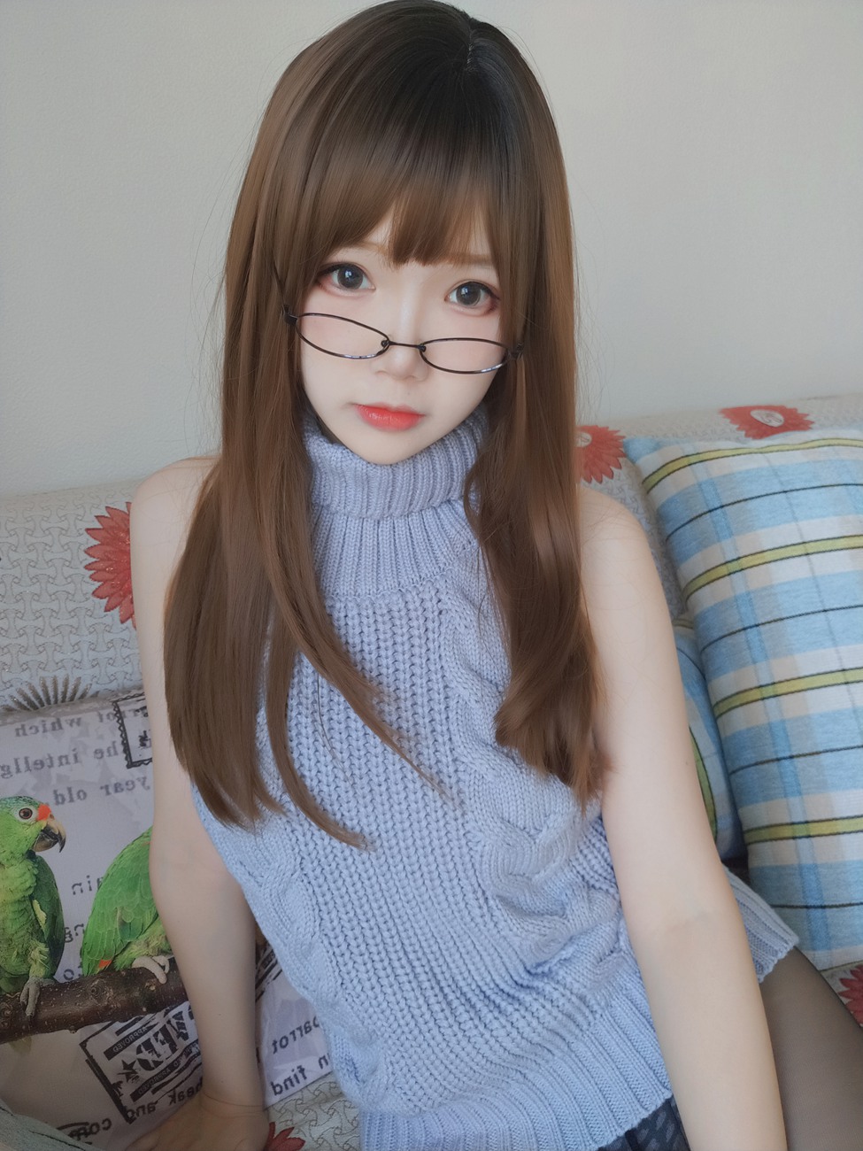 图片[23]-雪晴Astra – 黑丝漏背毛衣[48P] – 速更版-美库