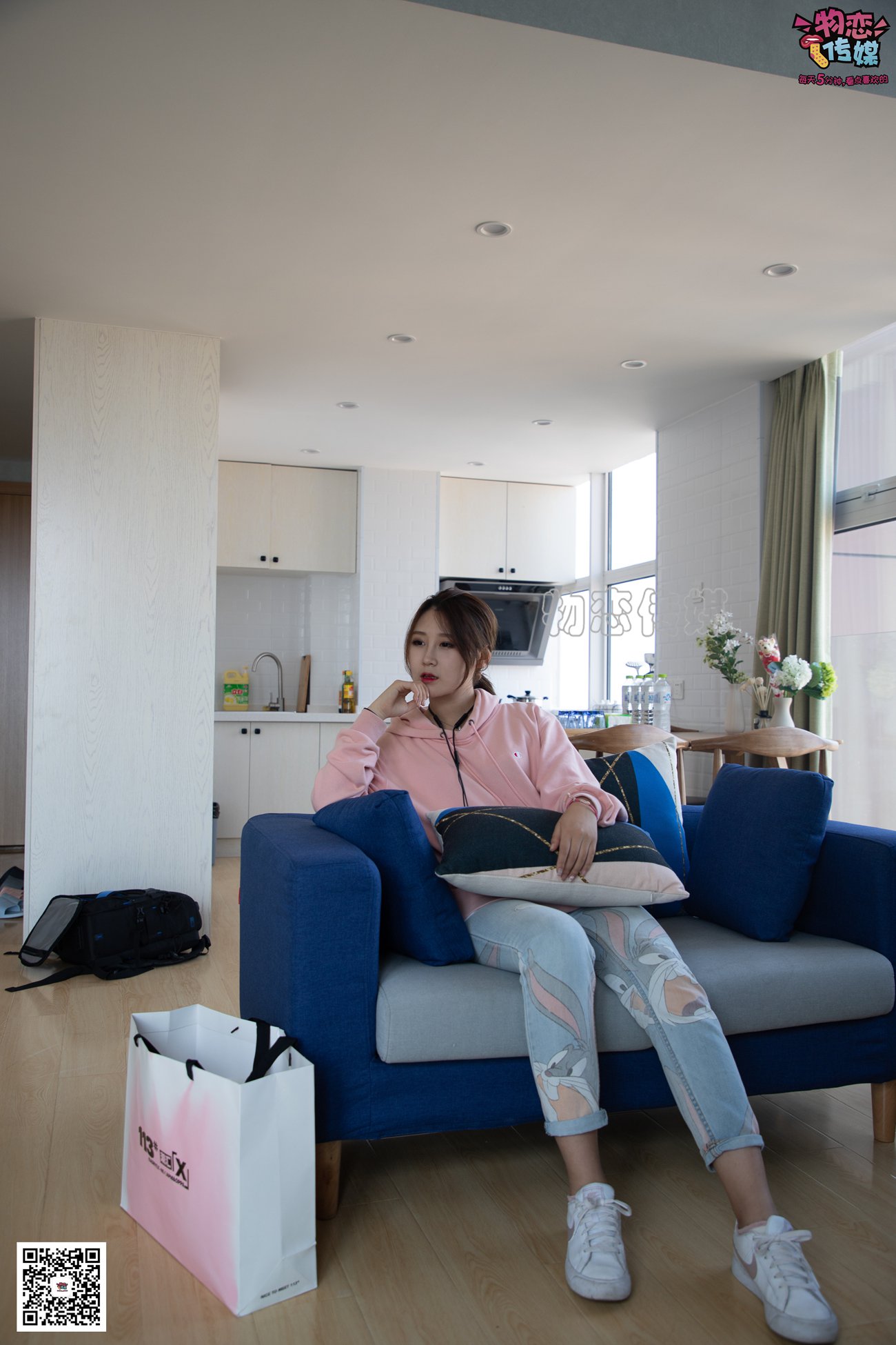 图片[134]-物恋传媒 No.071 可爱小姐姐搭配白色nike板鞋 [171P] – 速更版-美库