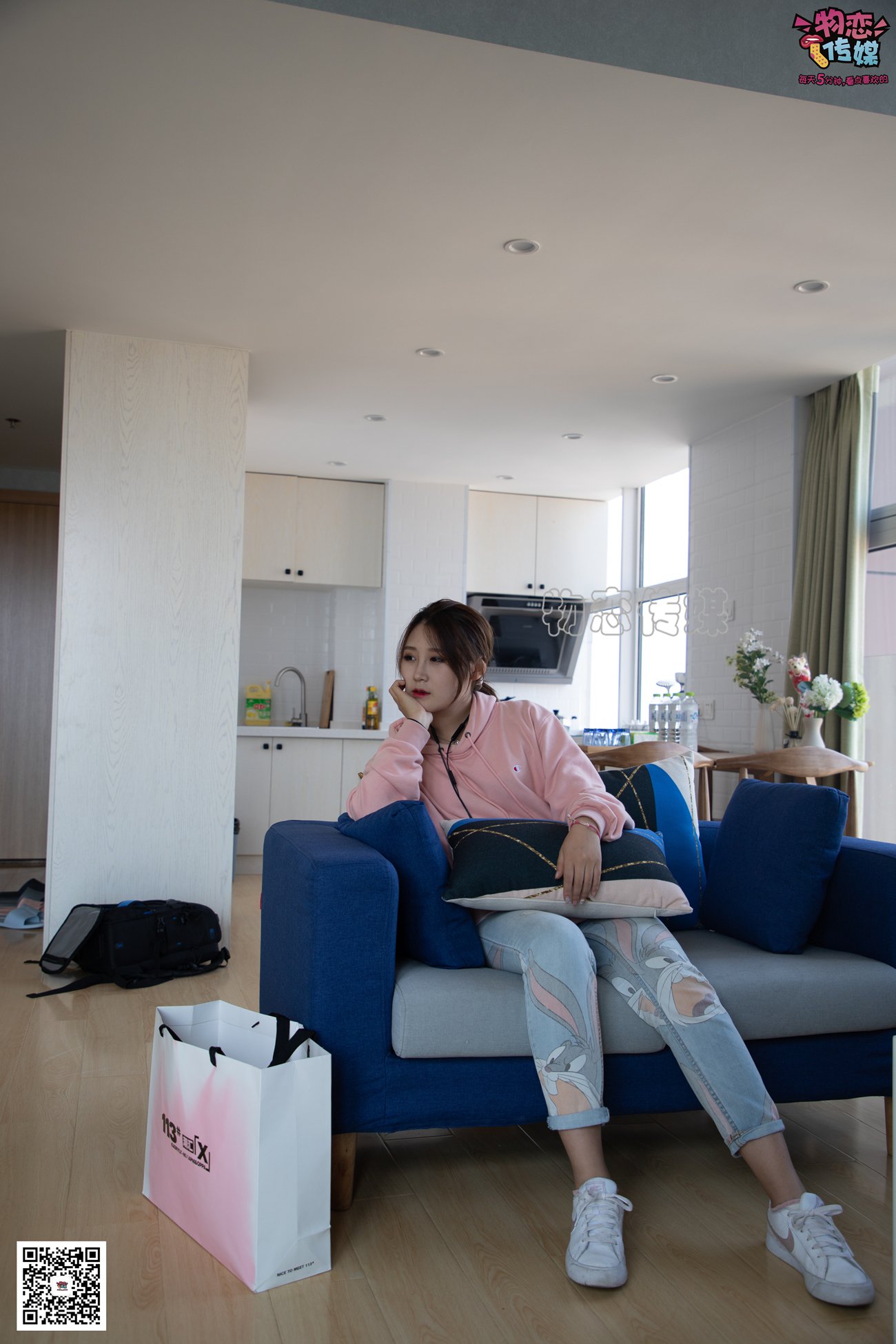 图片[135]-物恋传媒 No.071 可爱小姐姐搭配白色nike板鞋 [171P] – 速更版-美库