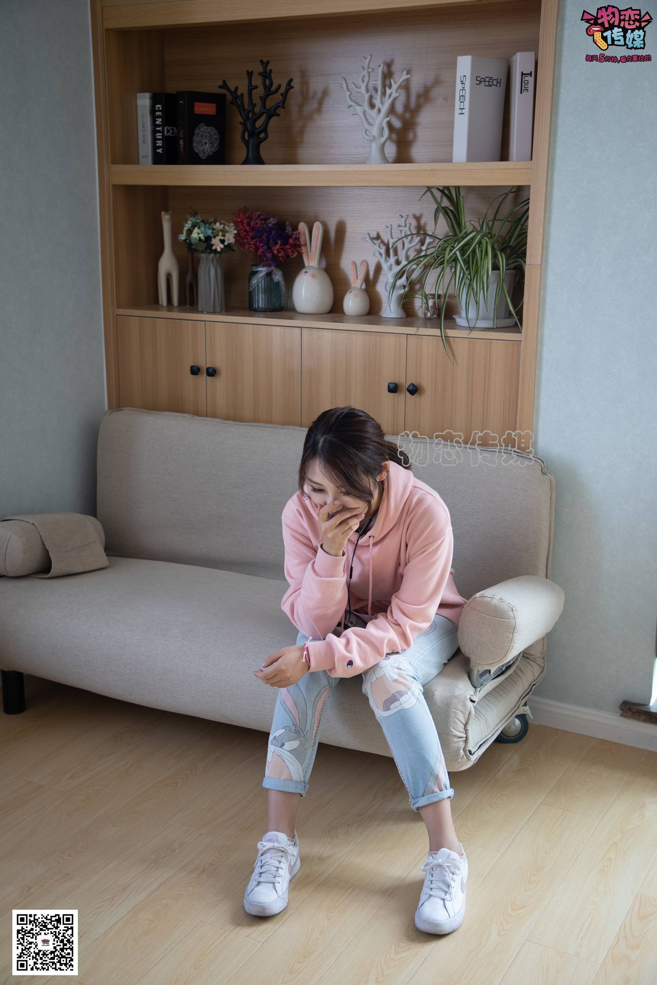 图片[160]-物恋传媒 No.071 可爱小姐姐搭配白色nike板鞋 [171P] – 速更版-美库