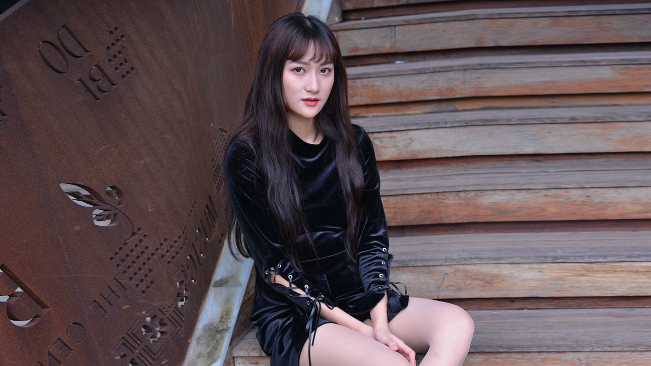 图片[71]-[IESS异思趣向] 2021.04.30 丝享家793：潇潇《楼梯上的黑色绑带》[82P] – 速更版-美库