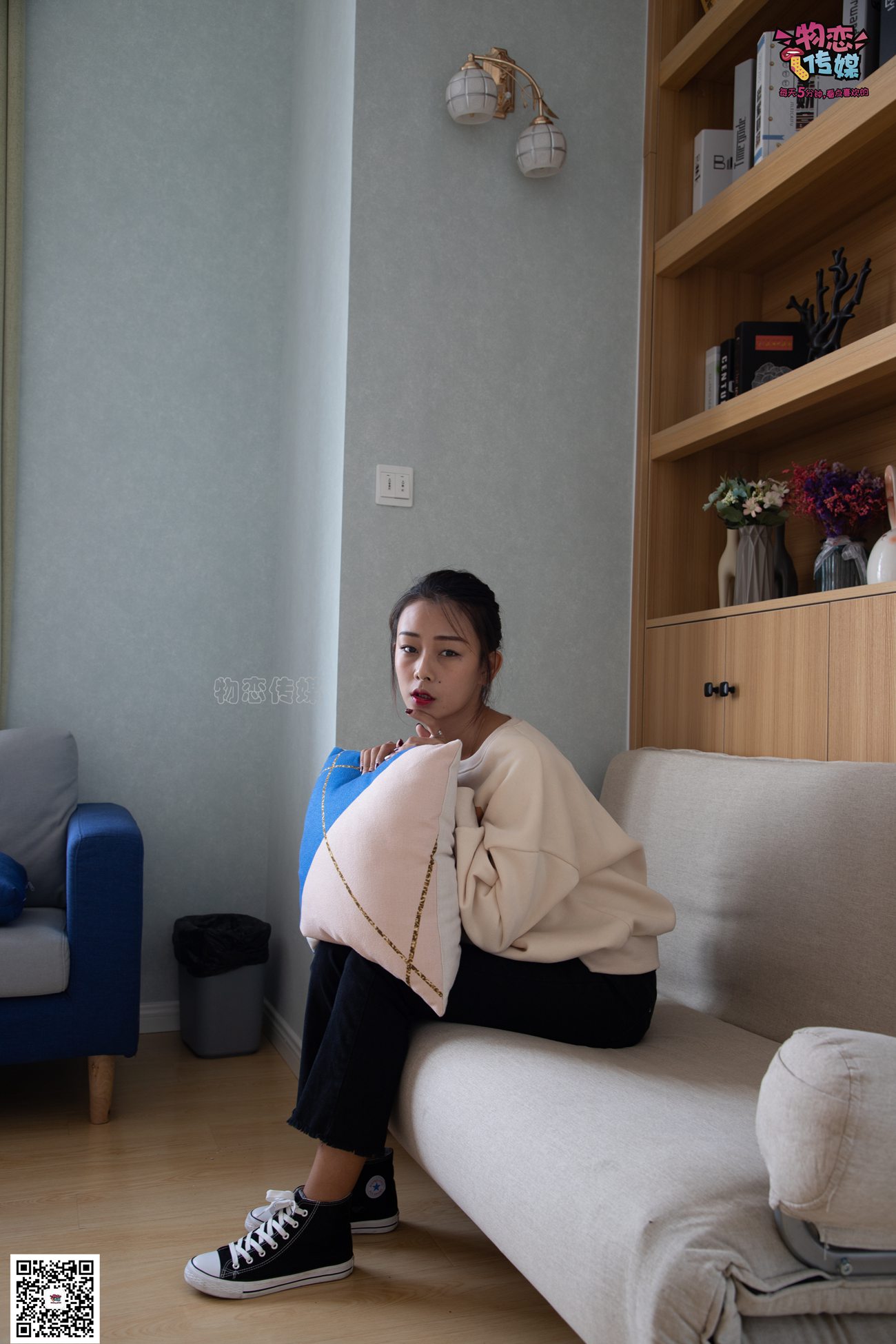 图片[123]-物恋传媒 No.075 岚岚-语笑嫣然，隔壁班女同学感觉。 [160P] – 速更版-美库