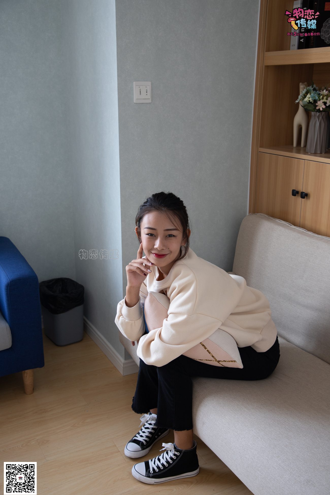 图片[128]-物恋传媒 No.075 岚岚-语笑嫣然，隔壁班女同学感觉。 [160P] – 速更版-美库