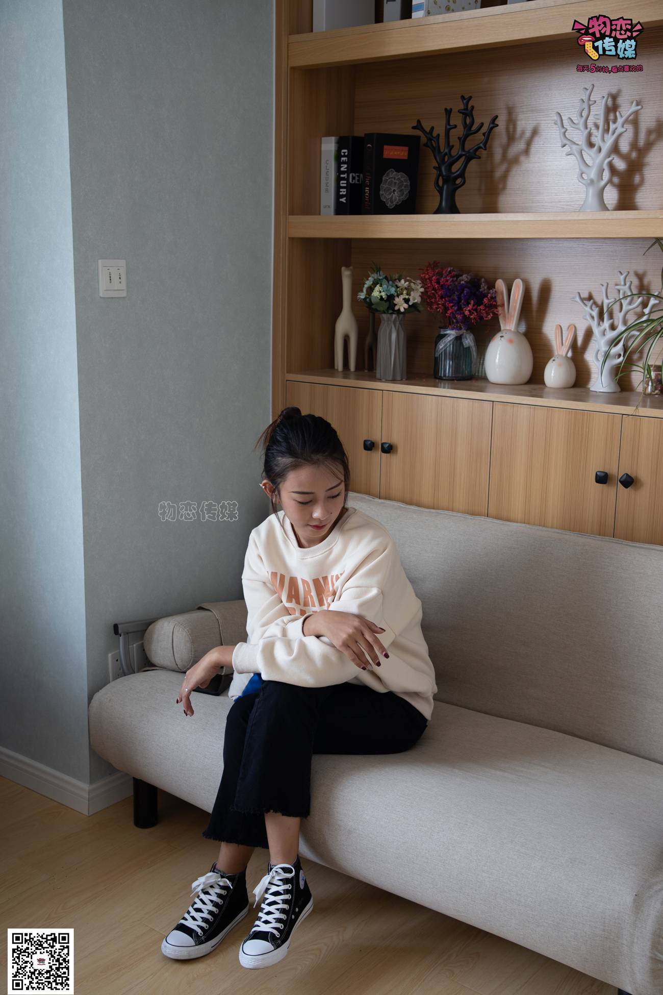 图片[142]-物恋传媒 No.075 岚岚-语笑嫣然，隔壁班女同学感觉。 [160P] – 速更版-美库