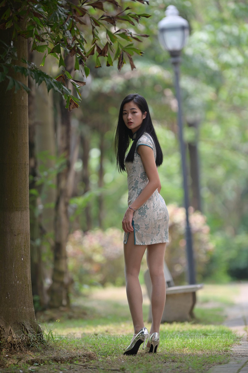 图片[19]-[IESS异思趣向] 2021.05.04 丝享家796：宁宁《绿荫旗袍秀》[61P] – 速更版-美库