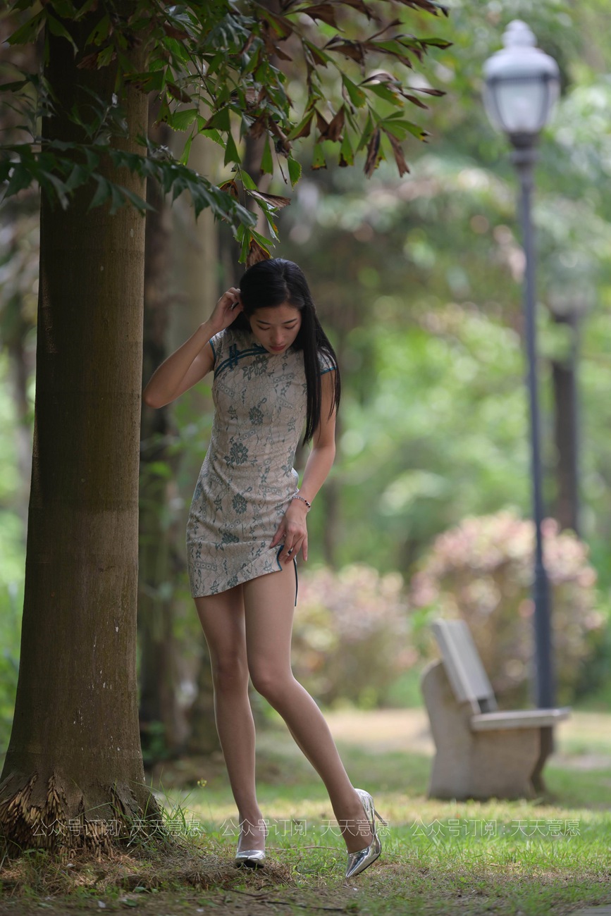 图片[29]-[IESS异思趣向] 2021.05.04 丝享家796：宁宁《绿荫旗袍秀》[61P] – 速更版-美库