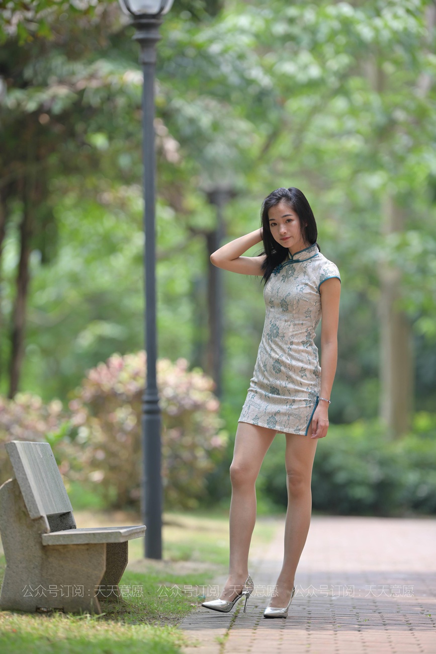 图片[34]-[IESS异思趣向] 2021.05.04 丝享家796：宁宁《绿荫旗袍秀》[61P] – 速更版-美库