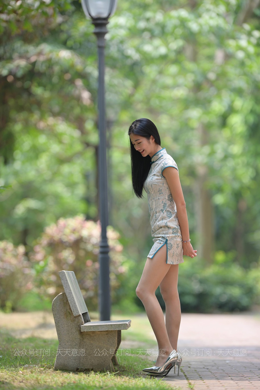 图片[35]-[IESS异思趣向] 2021.05.04 丝享家796：宁宁《绿荫旗袍秀》[61P] – 速更版-美库