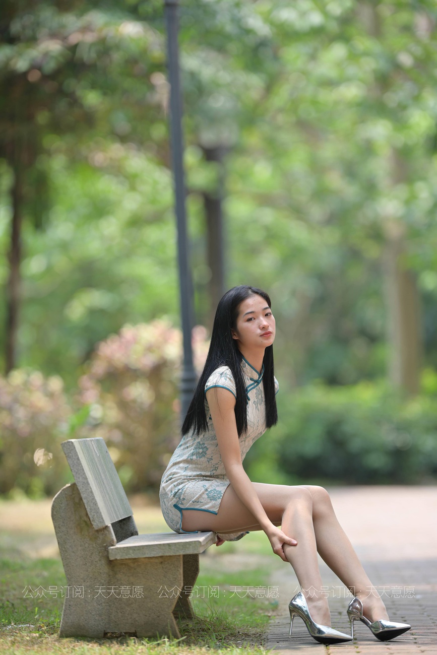 图片[51]-[IESS异思趣向] 2021.05.04 丝享家796：宁宁《绿荫旗袍秀》[61P] – 速更版-美库