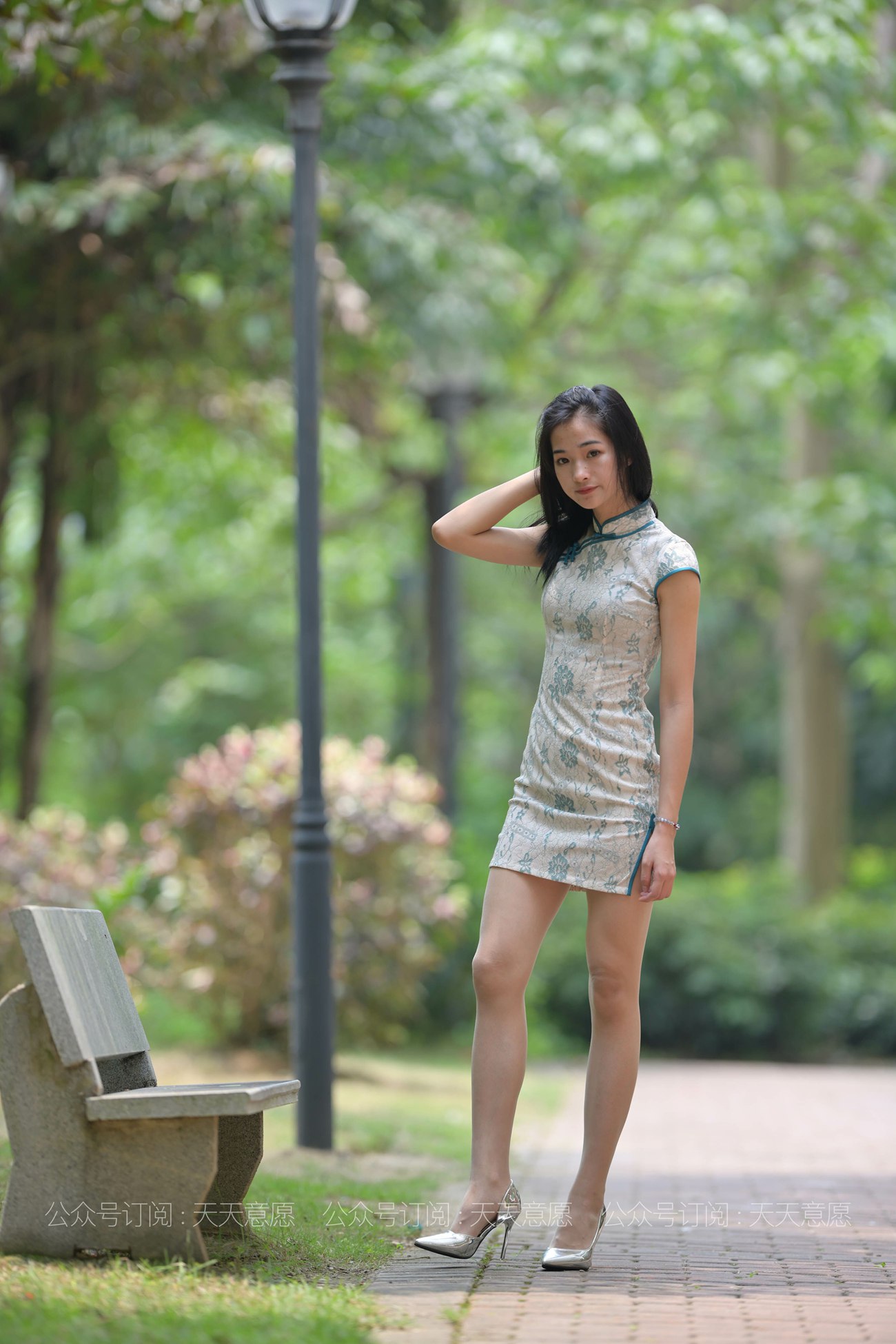 图片[22]-[IESS异思趣向] 耽丝 210505 树荫下的旗袍美女宁宁 [62P] – 速更版-美库