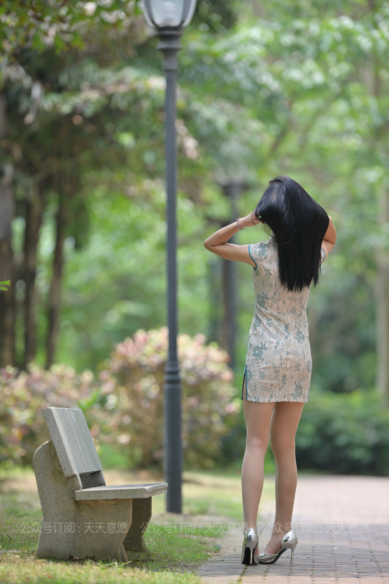 图片[23]-[IESS异思趣向] 耽丝 210505 树荫下的旗袍美女宁宁 [62P] – 速更版-美库