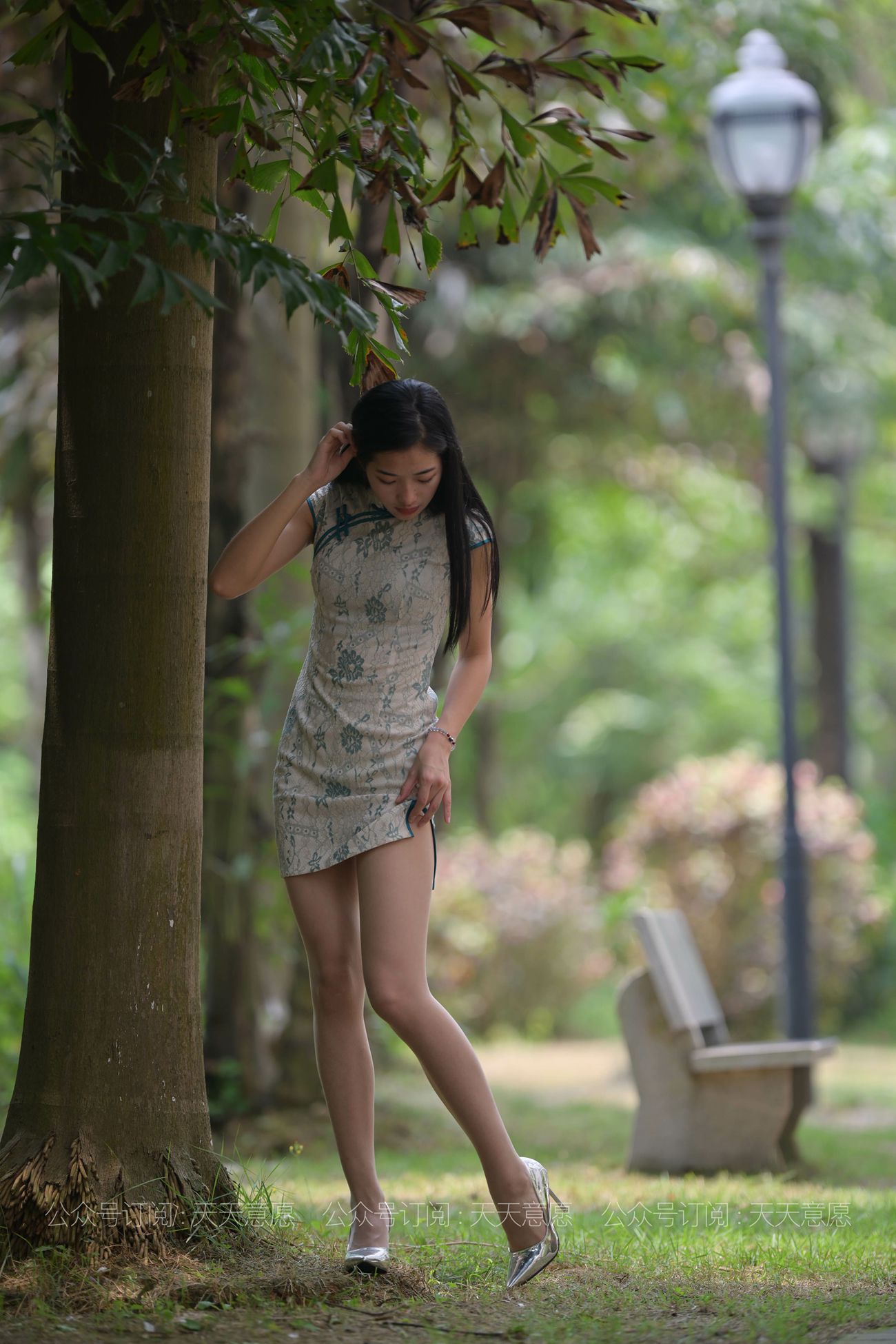 图片[25]-[IESS异思趣向] 耽丝 210505 树荫下的旗袍美女宁宁 [62P] – 速更版-美库