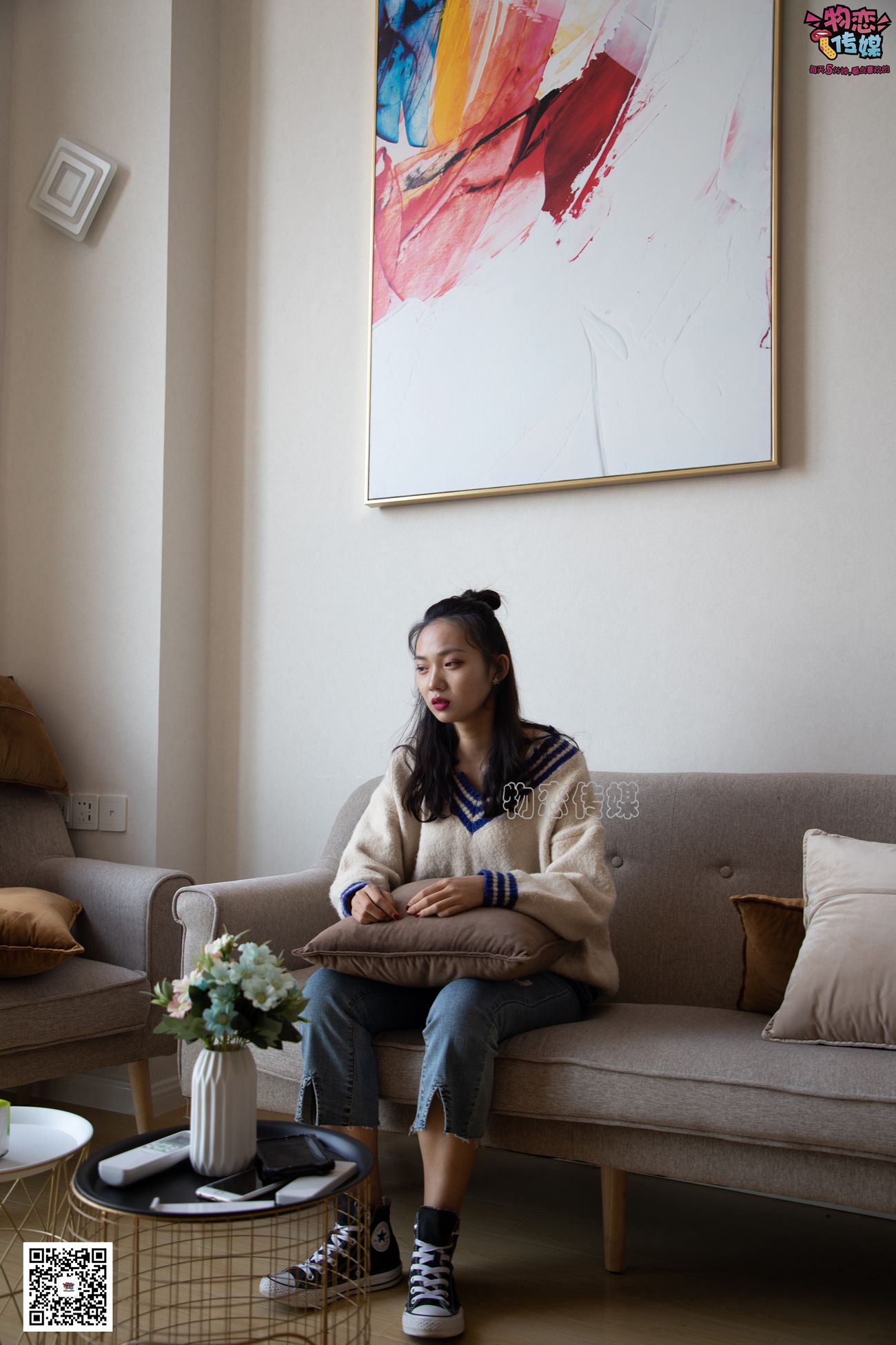 图片[13]-物恋传媒 No.080 雯雯-牛仔裤搭配匡威高帮帆布鞋 [141P] – 速更版-美库