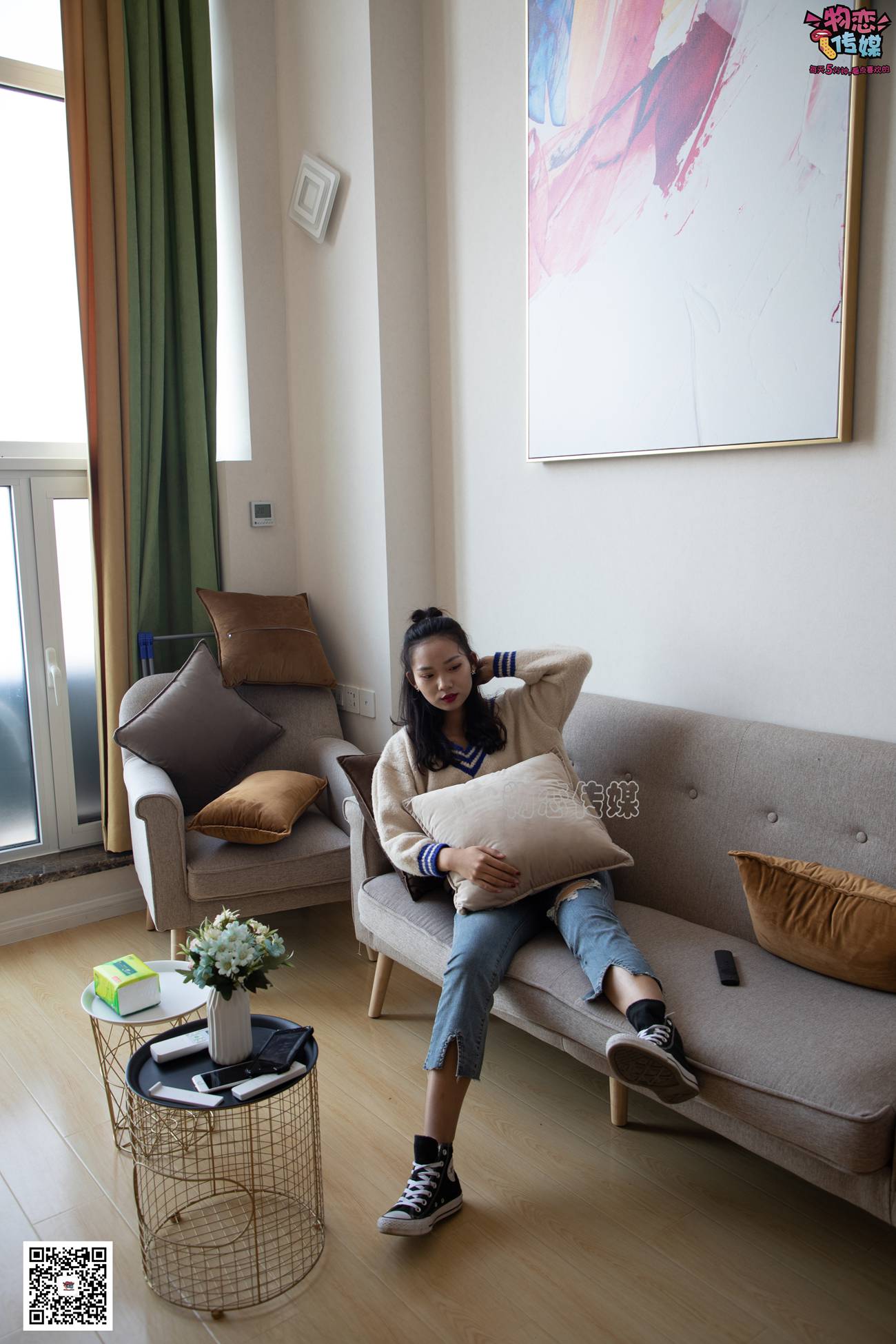 图片[133]-物恋传媒 No.080 雯雯-牛仔裤搭配匡威高帮帆布鞋 [141P] – 速更版-美库