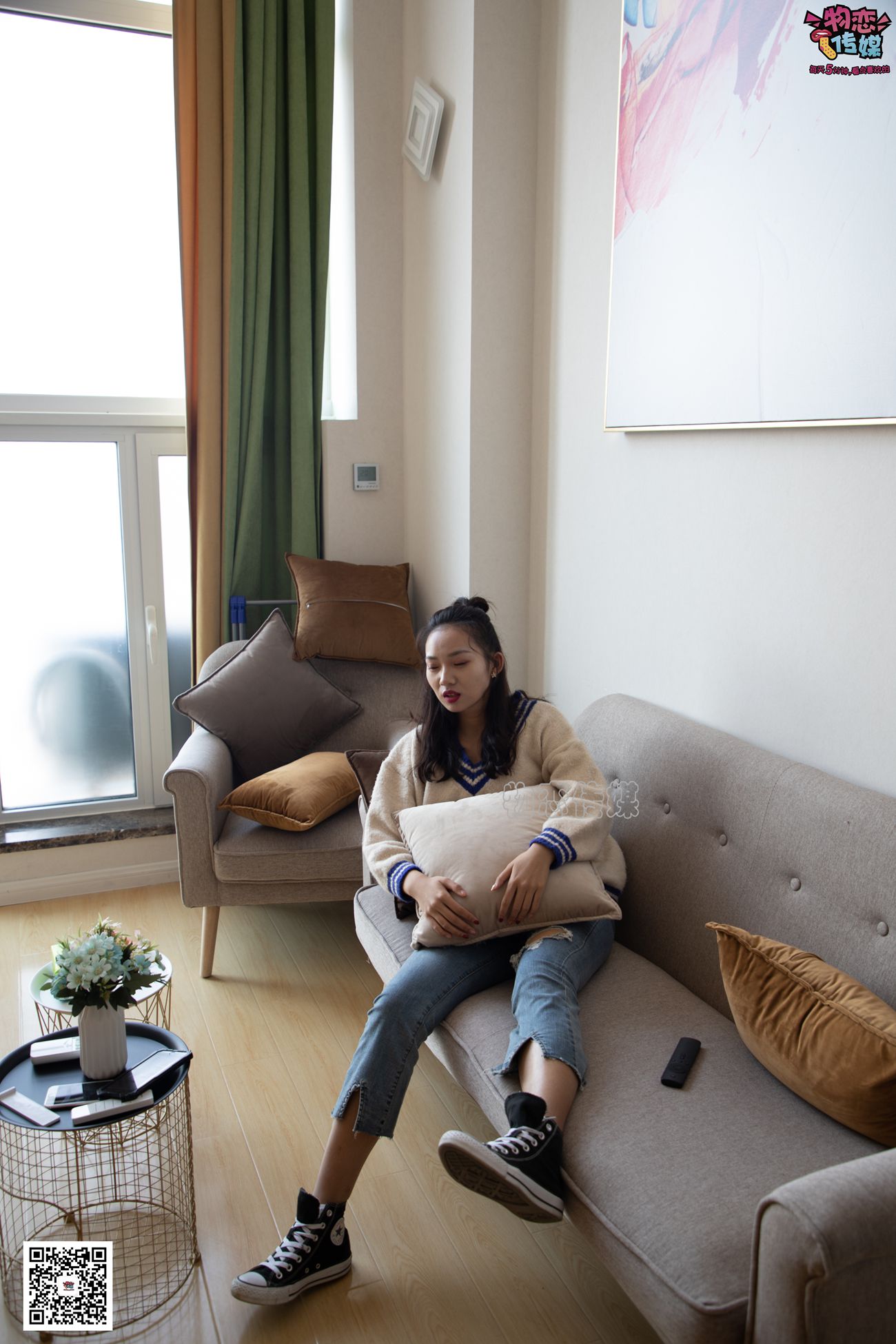 图片[134]-物恋传媒 No.080 雯雯-牛仔裤搭配匡威高帮帆布鞋 [141P] – 速更版-美库