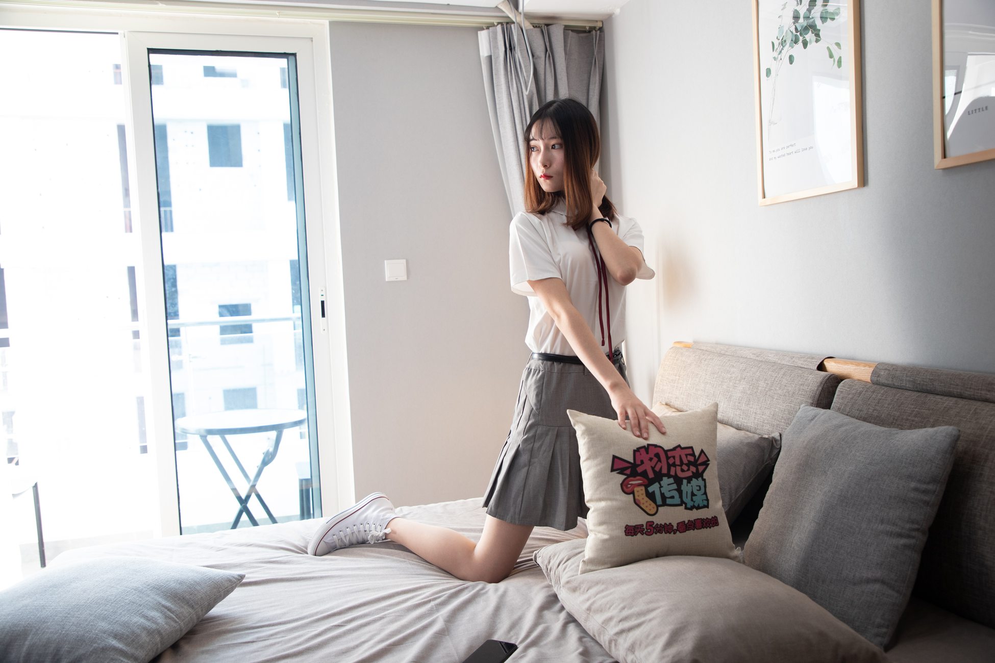 图片[45]-物恋传媒 No.088 猫耳-jk制服与船袜帆布鞋 [212P] – 速更版-美库