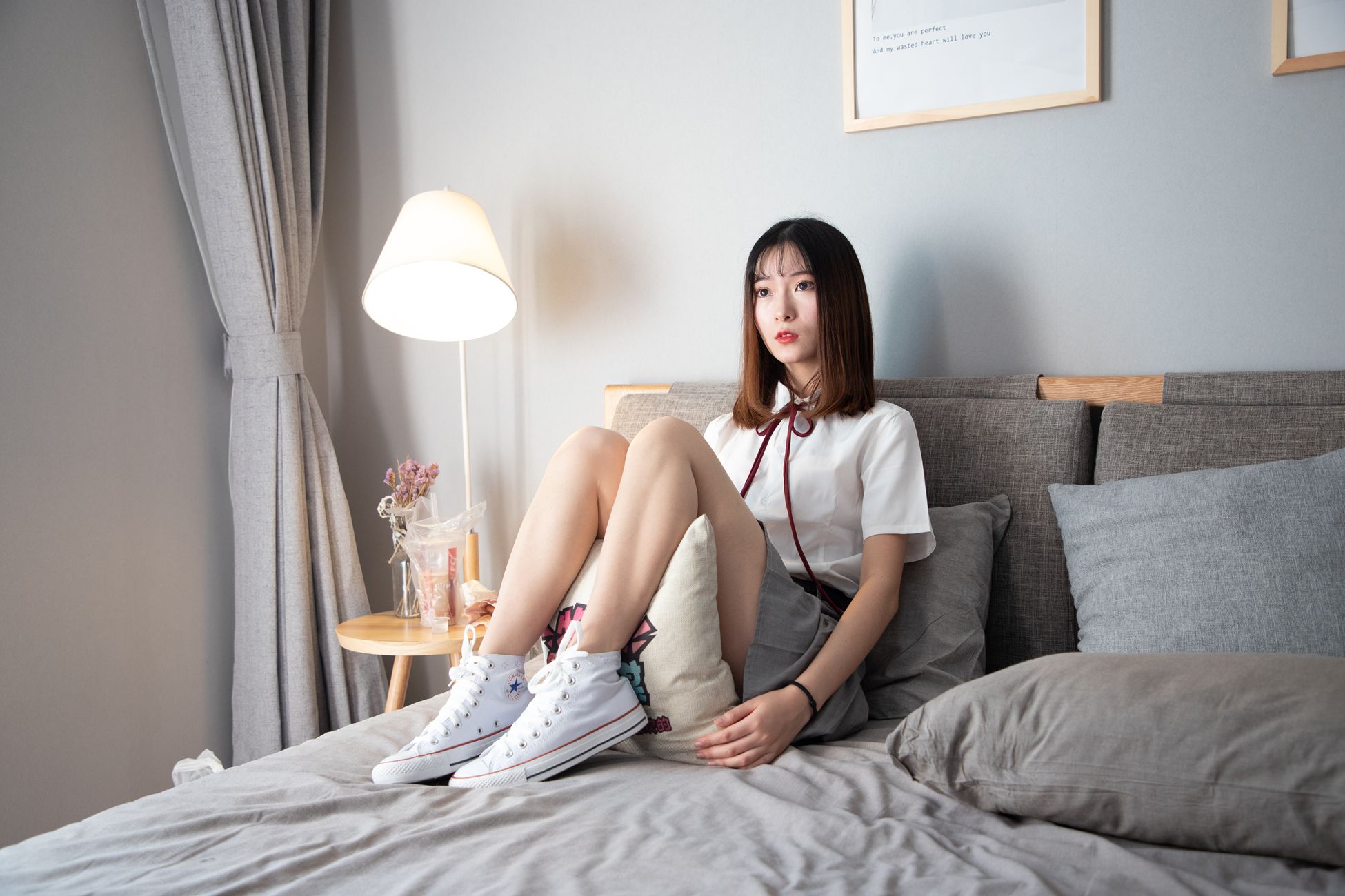 图片[52]-物恋传媒 No.088 猫耳-jk制服与船袜帆布鞋 [212P] – 速更版-美库